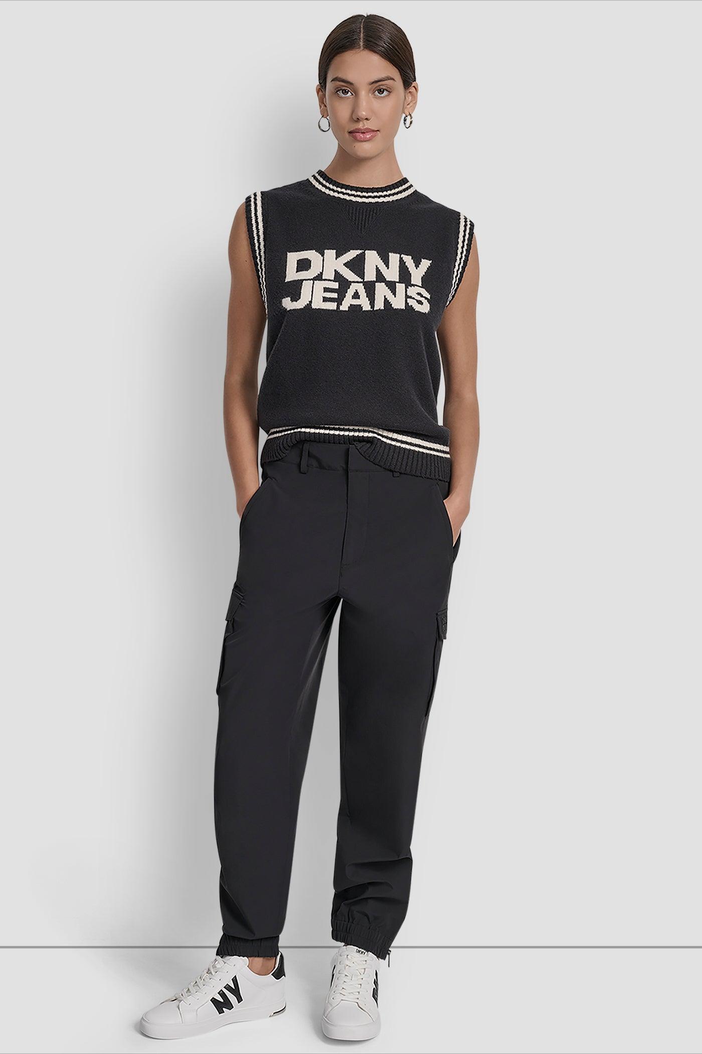 HIGH WAIST CARGO JOGGER WITH ZIPPER OPENING AT ANKLE Product Image