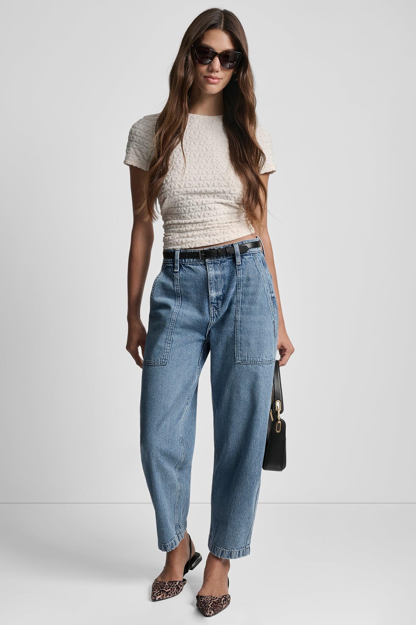 LOGO JACQUARD SHORT SLEEVE CREW NECK TEE Product Image