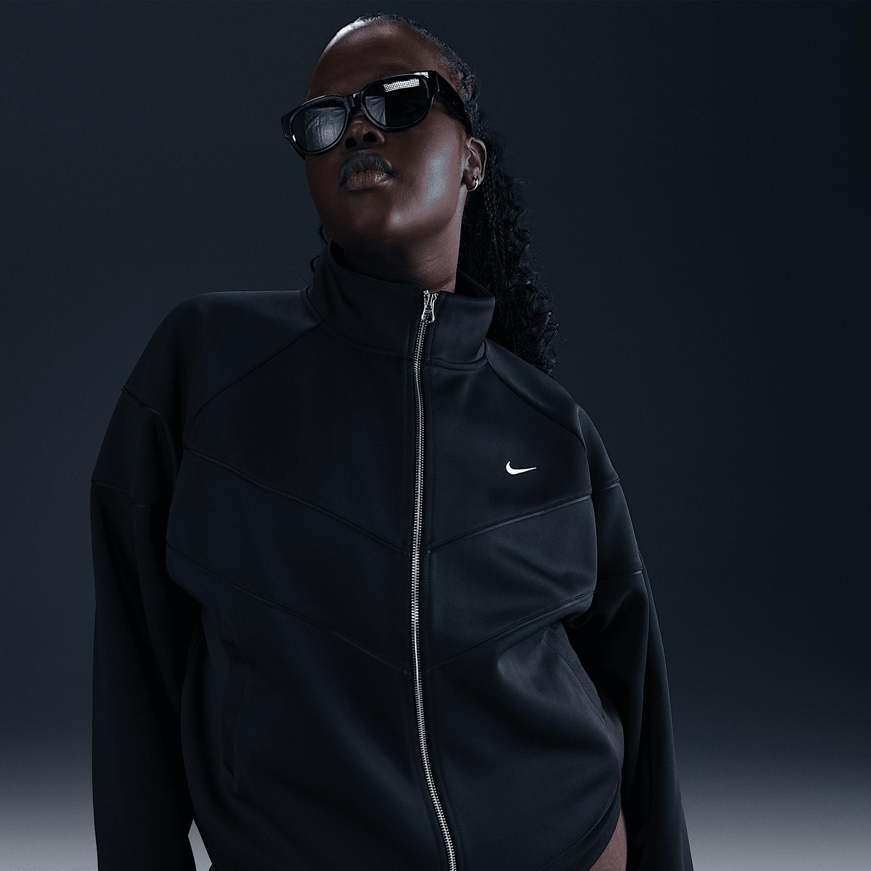 Womens Nike Sportswear Windrunner Knit Jacket (Plus Size) | HJ0977-010 Product Image