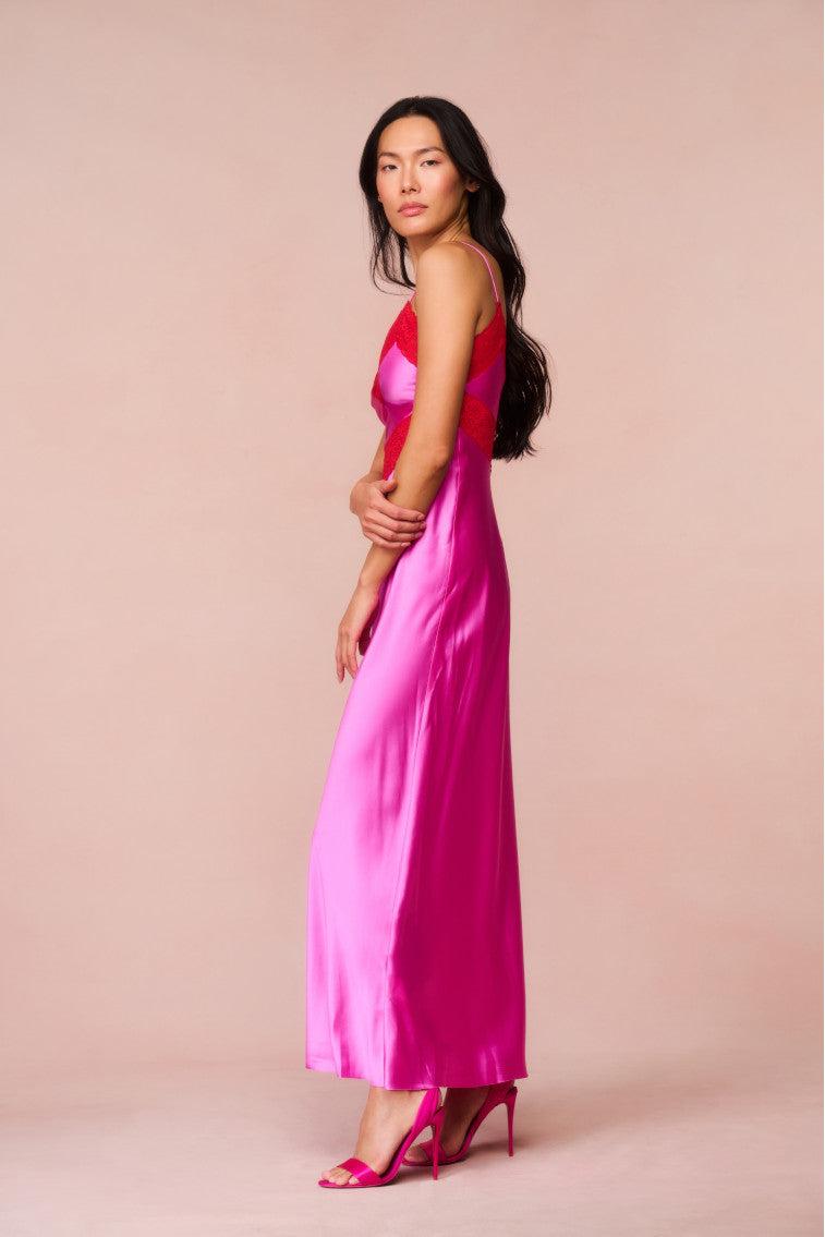 Serita Lace-Trimmed Maxi Dress Product Image