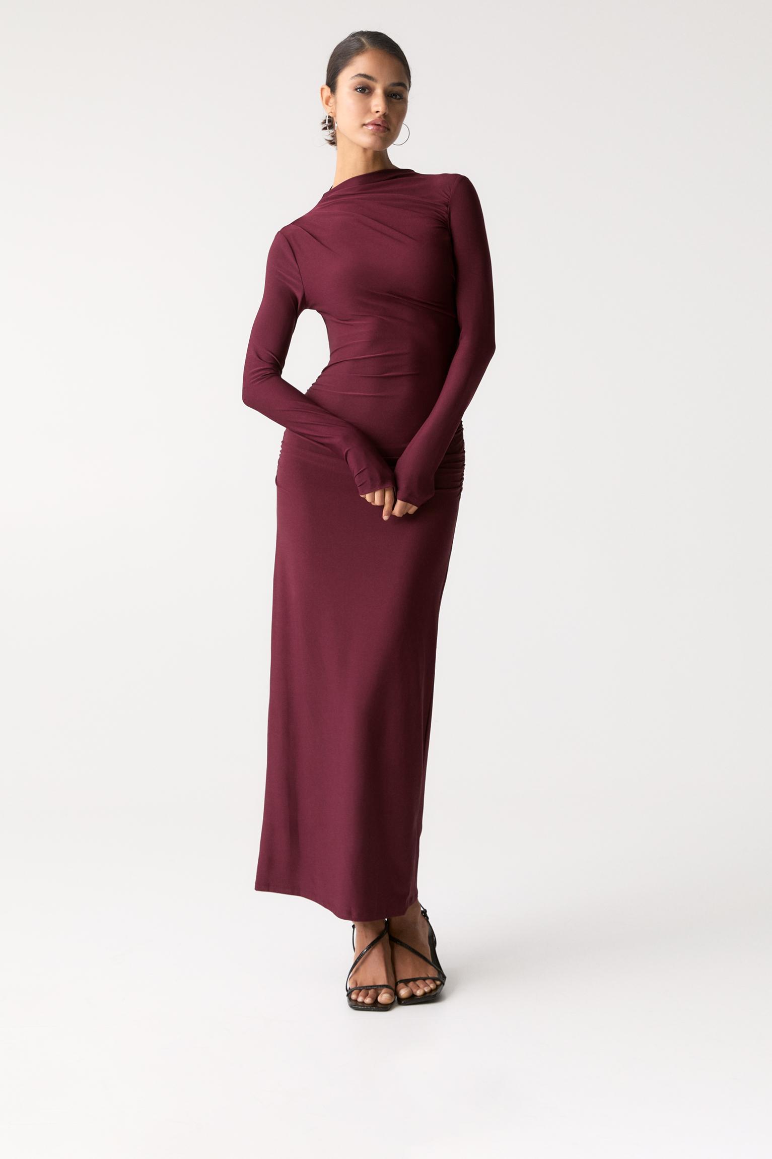 Gathered midi dress Product Image