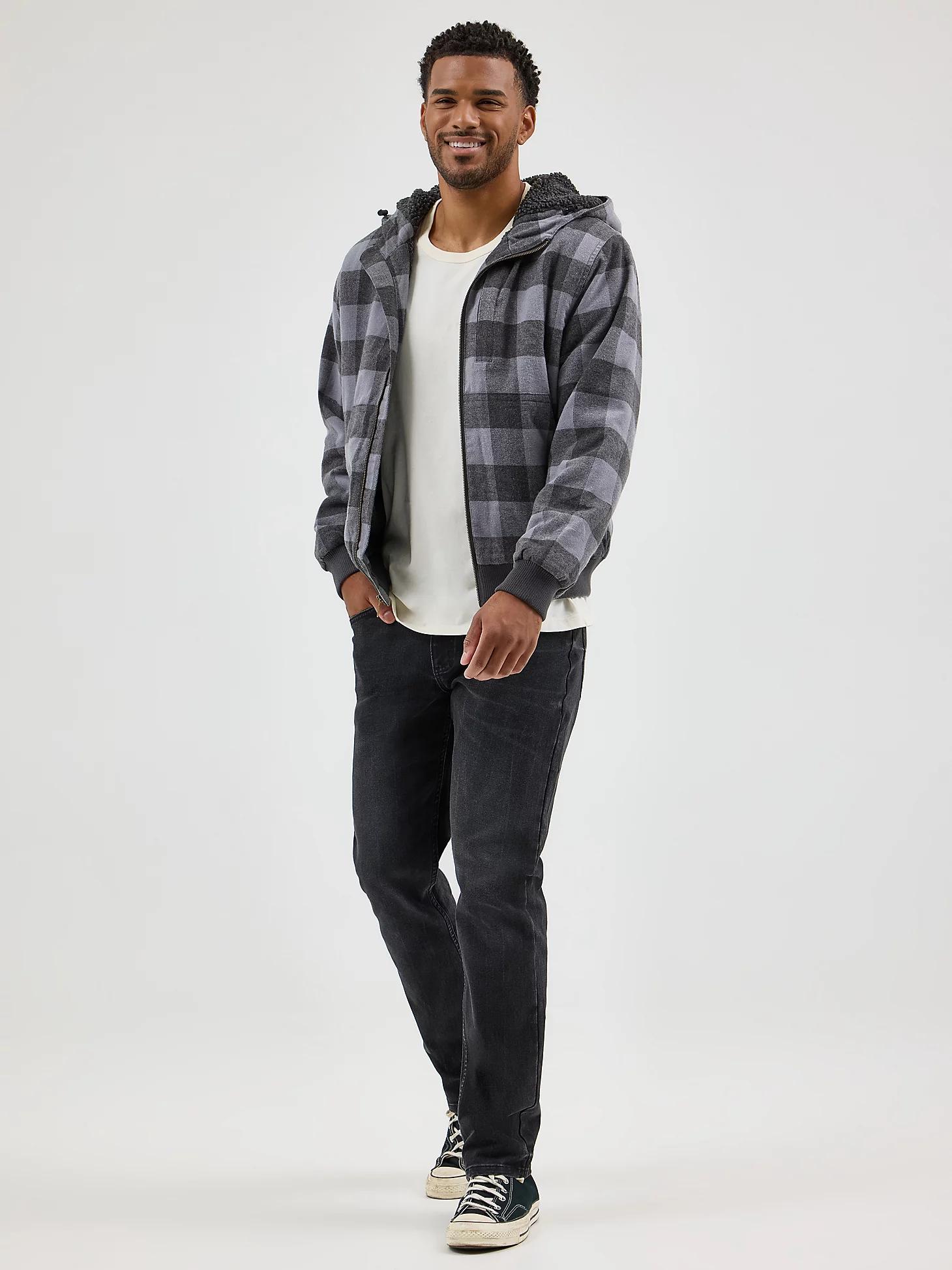 Men's Sherpa Lined Flannel Bomber Jacket | Men's Jackets & Outerwear | Lee® Product Image