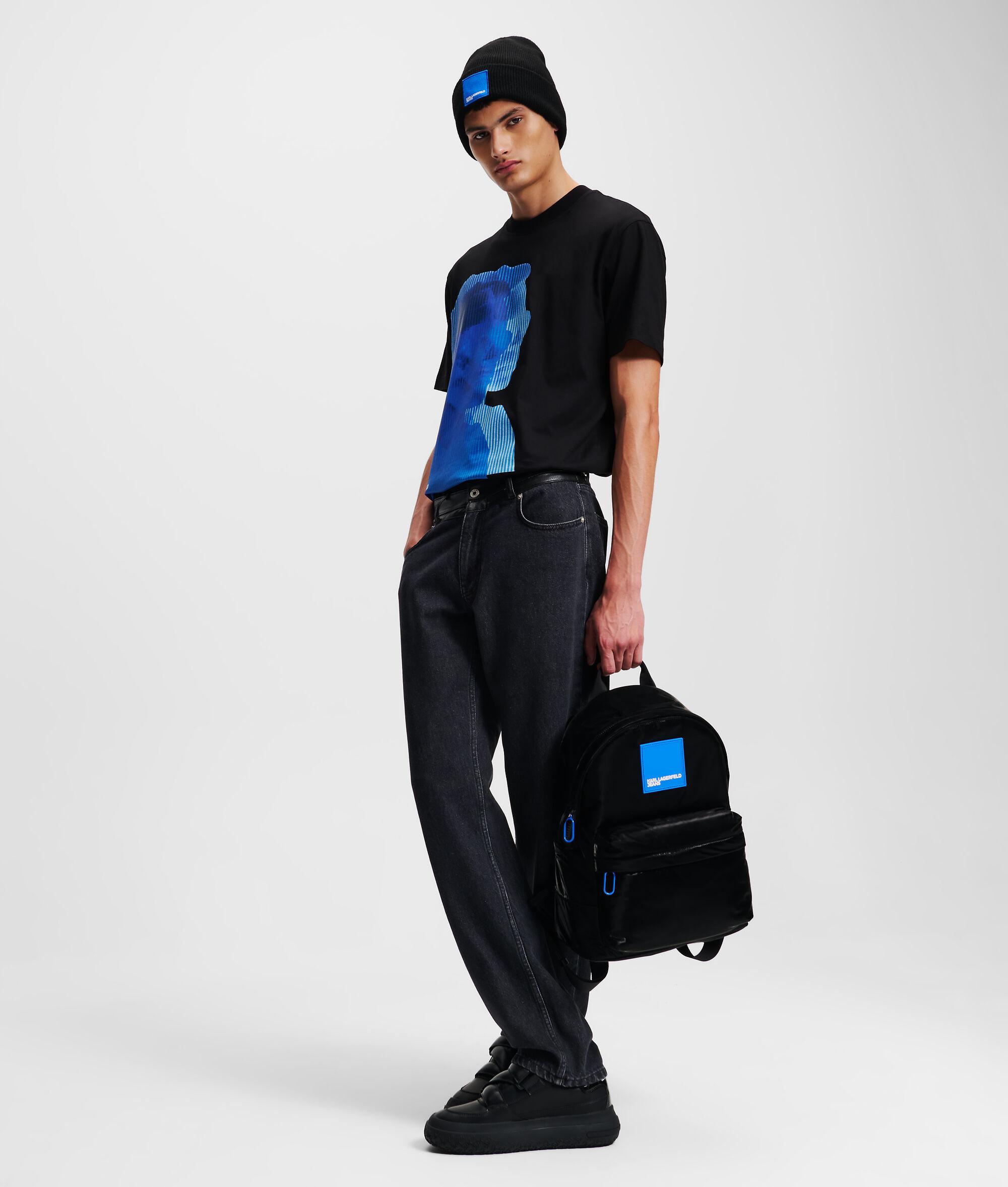 FAUX-LEATHER STRAIGHT JEANS Product Image