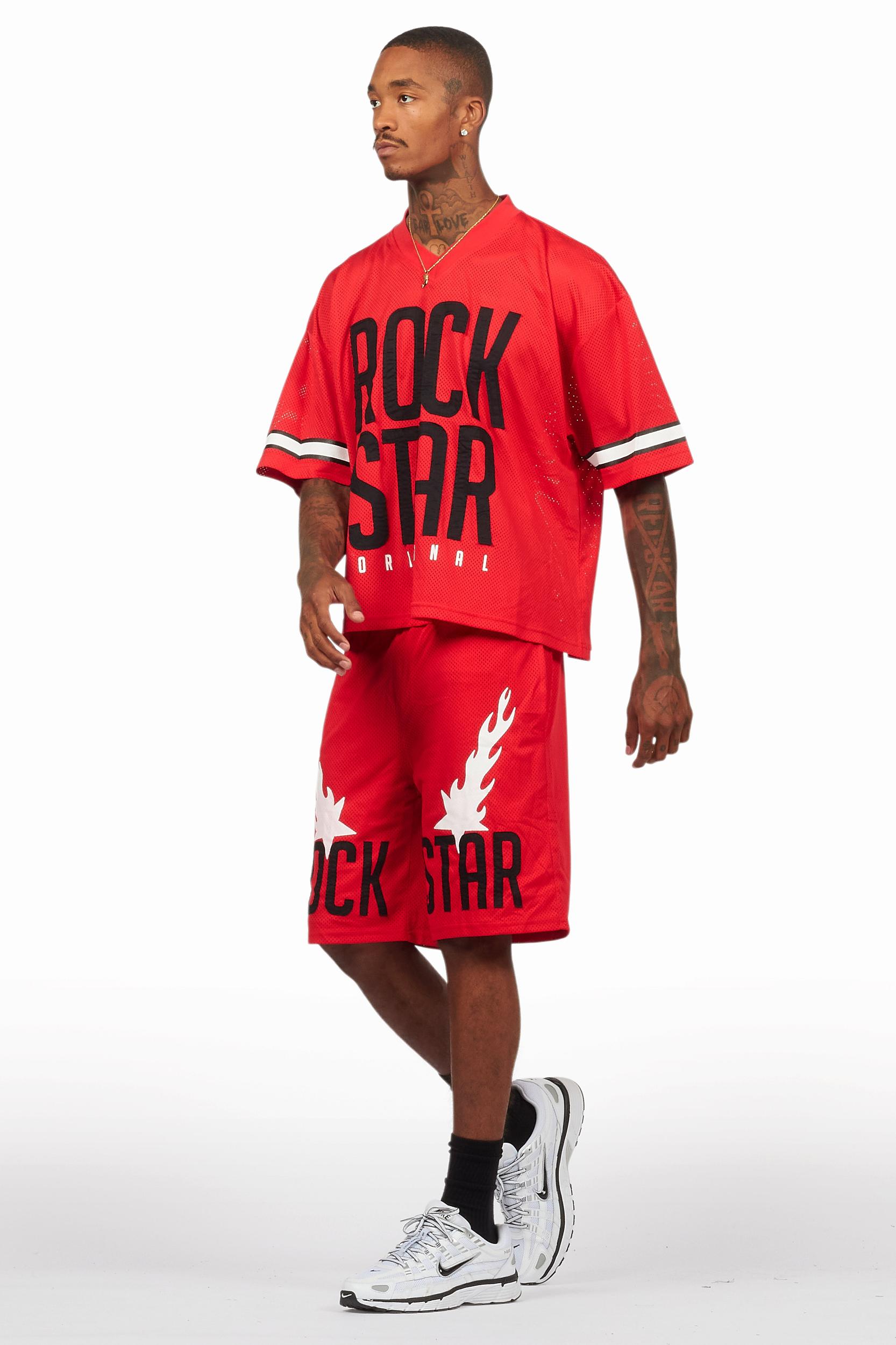 Climi Red T-Shirt/Short Set Male Product Image