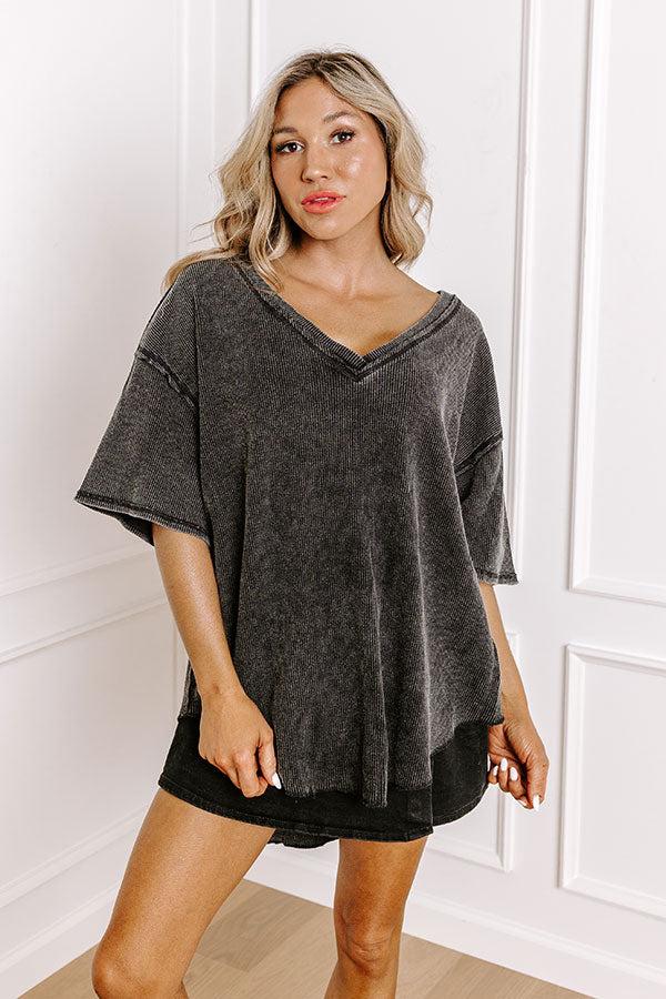 Modern Marvel Mineral Wash Knit Top Product Image
