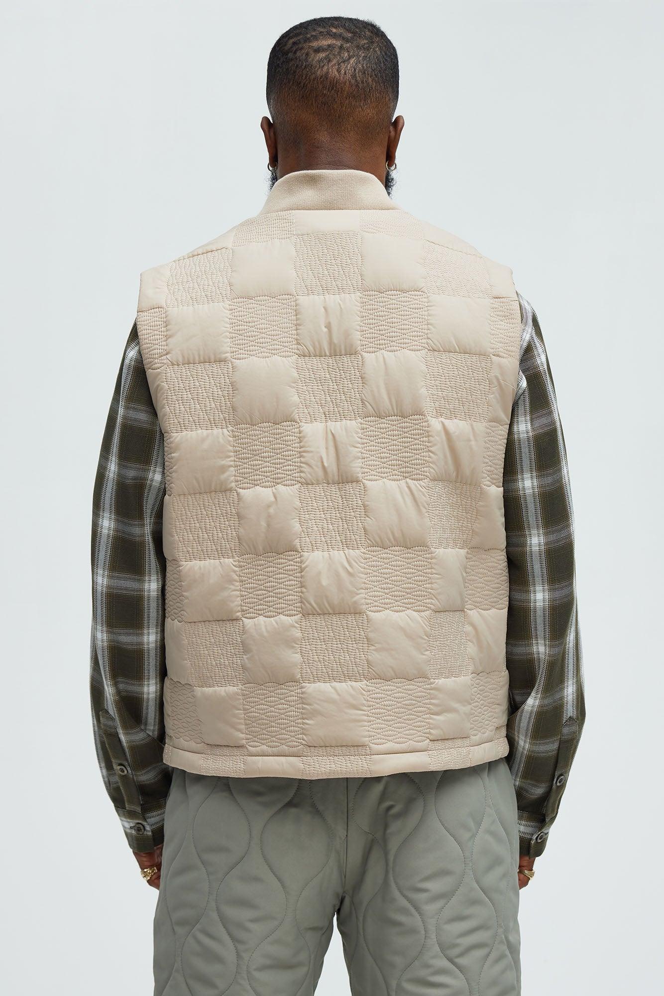 Easton Quilted Vest - Tan Product Image
