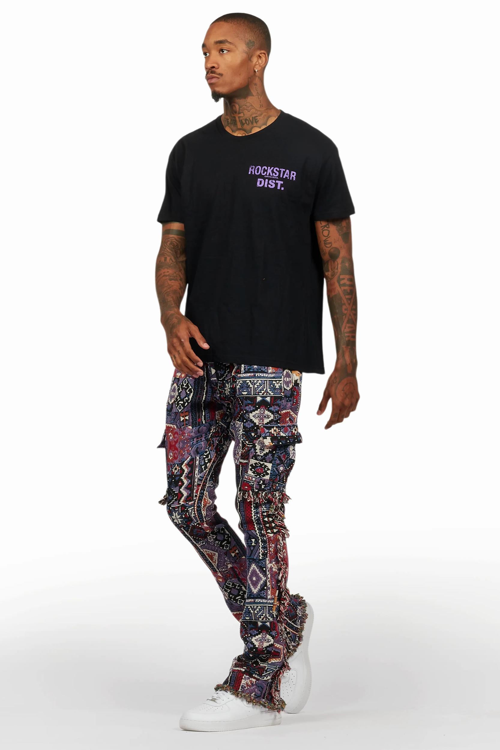 Lake Black/Purple T-Shirt/Tapestry Jean Bundle Male Product Image