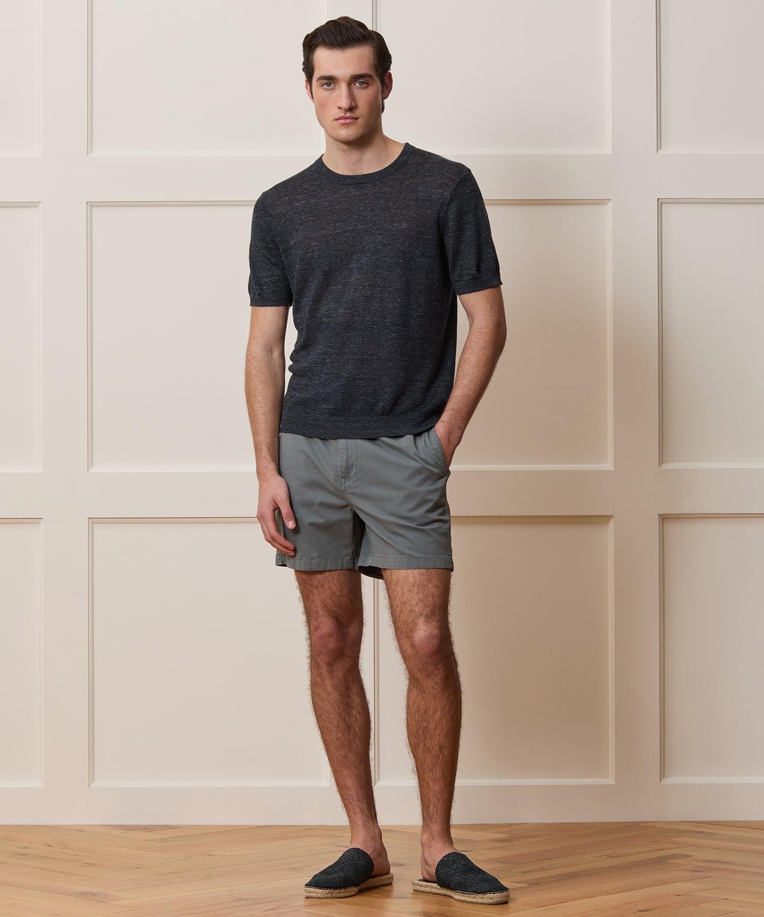 Relaxed Linen Sweater Tee Product Image