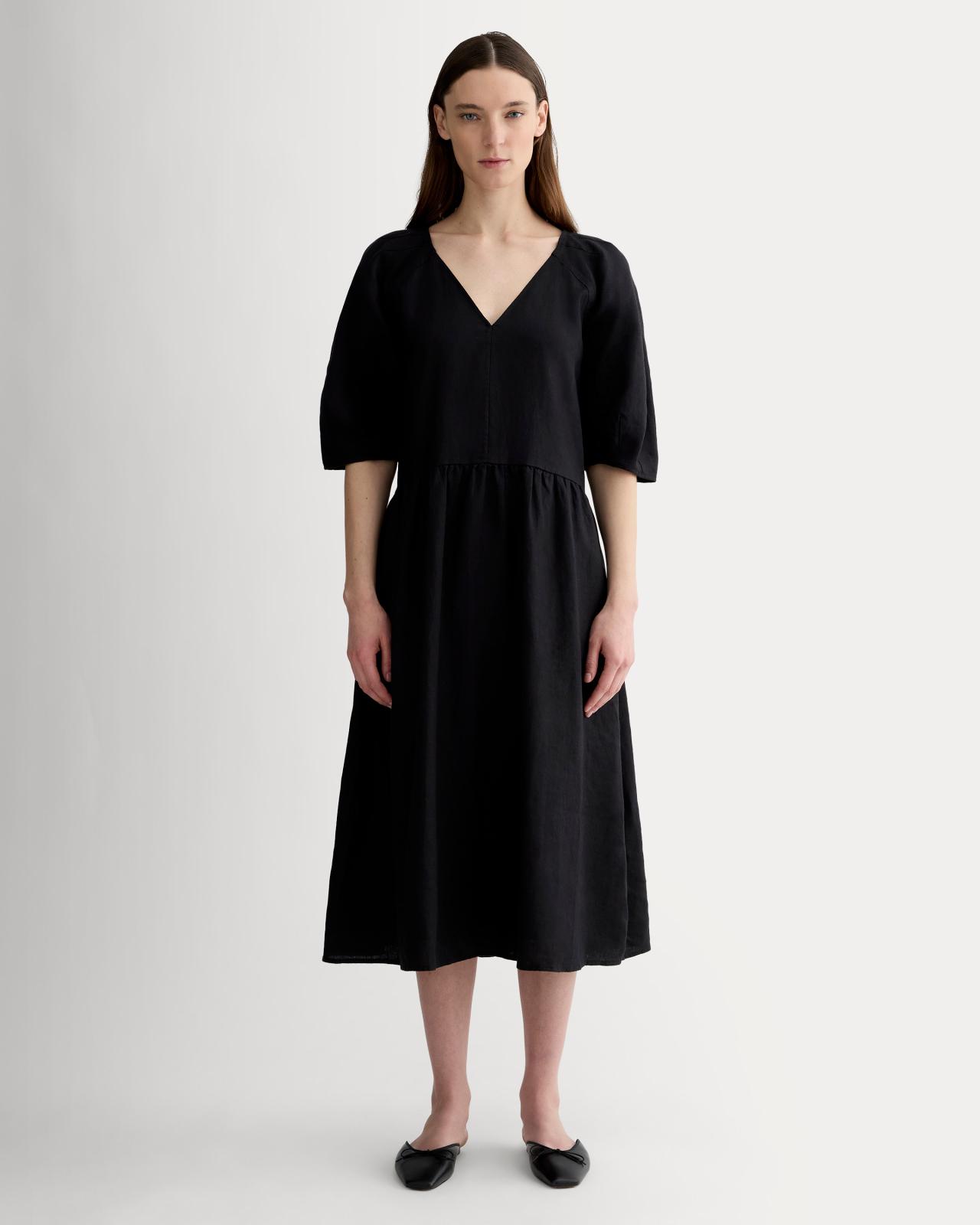 Womens Linen Oversized Puff-Sleeve Dress by Everlane Product Image