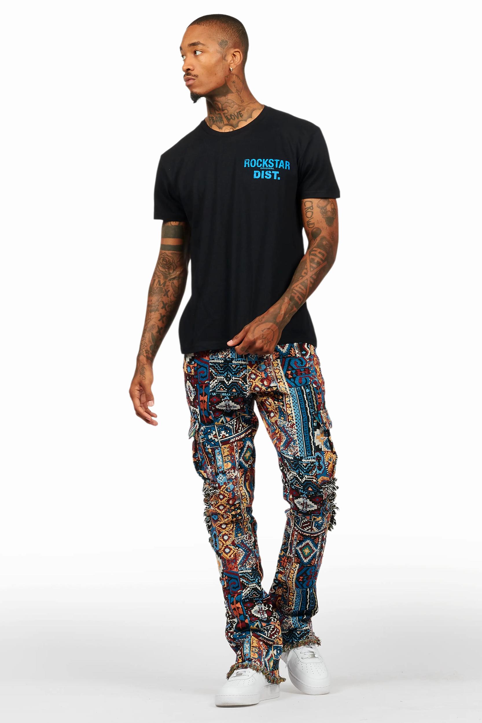 Lake Black/Blue T-Shirt/Tapestry Jean Bundle Male Product Image
