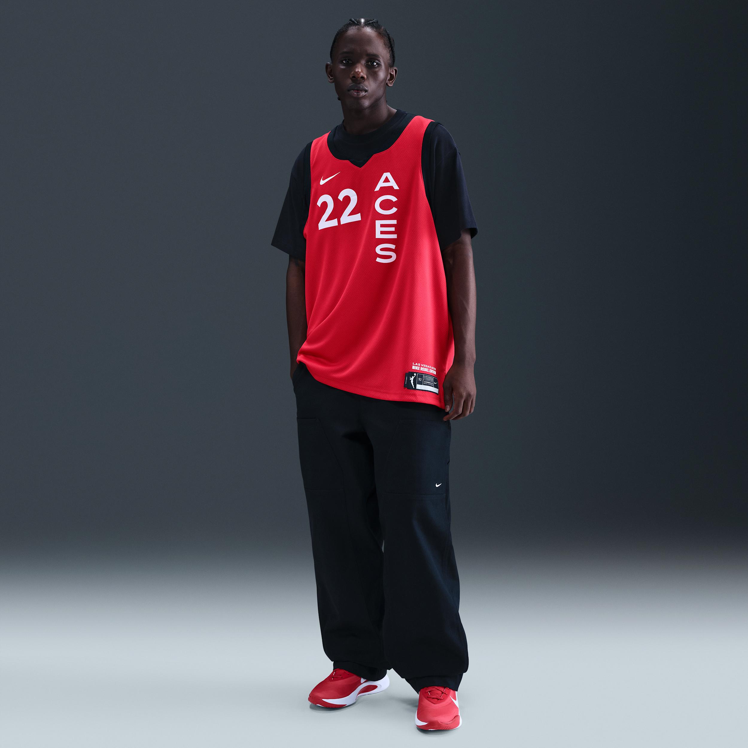 A'ja Wilson Las Vegas Aces 2024 Rebel Edition Nike Women's Dri-FIT WNBA Victory Jersey Product Image