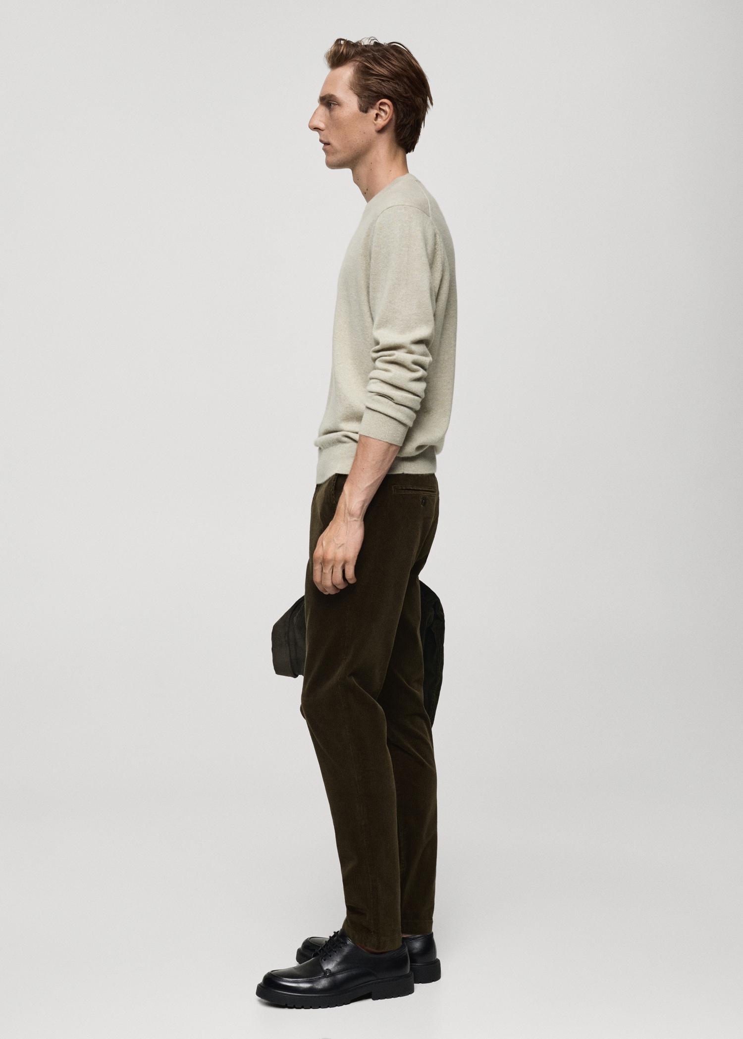 Corduroy slim-fit pants - Men | MANGO USA Product Image