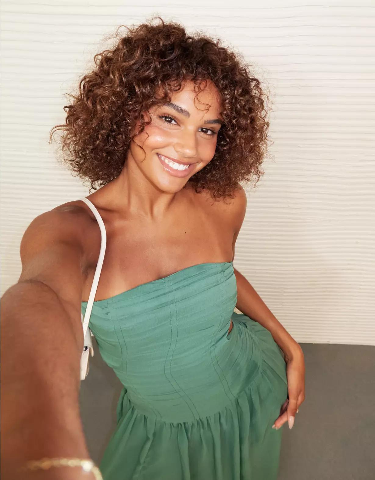 AE Strapless Cut-Out Maxi Dress Product Image