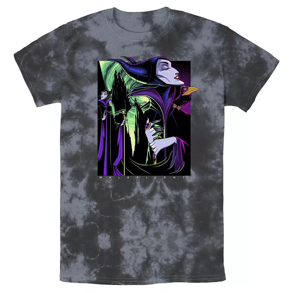 Men's Disney Sleeping Beauty Maleficent Large Side Portrait Bomabrd Wash Tee, Boy's,  Product Image