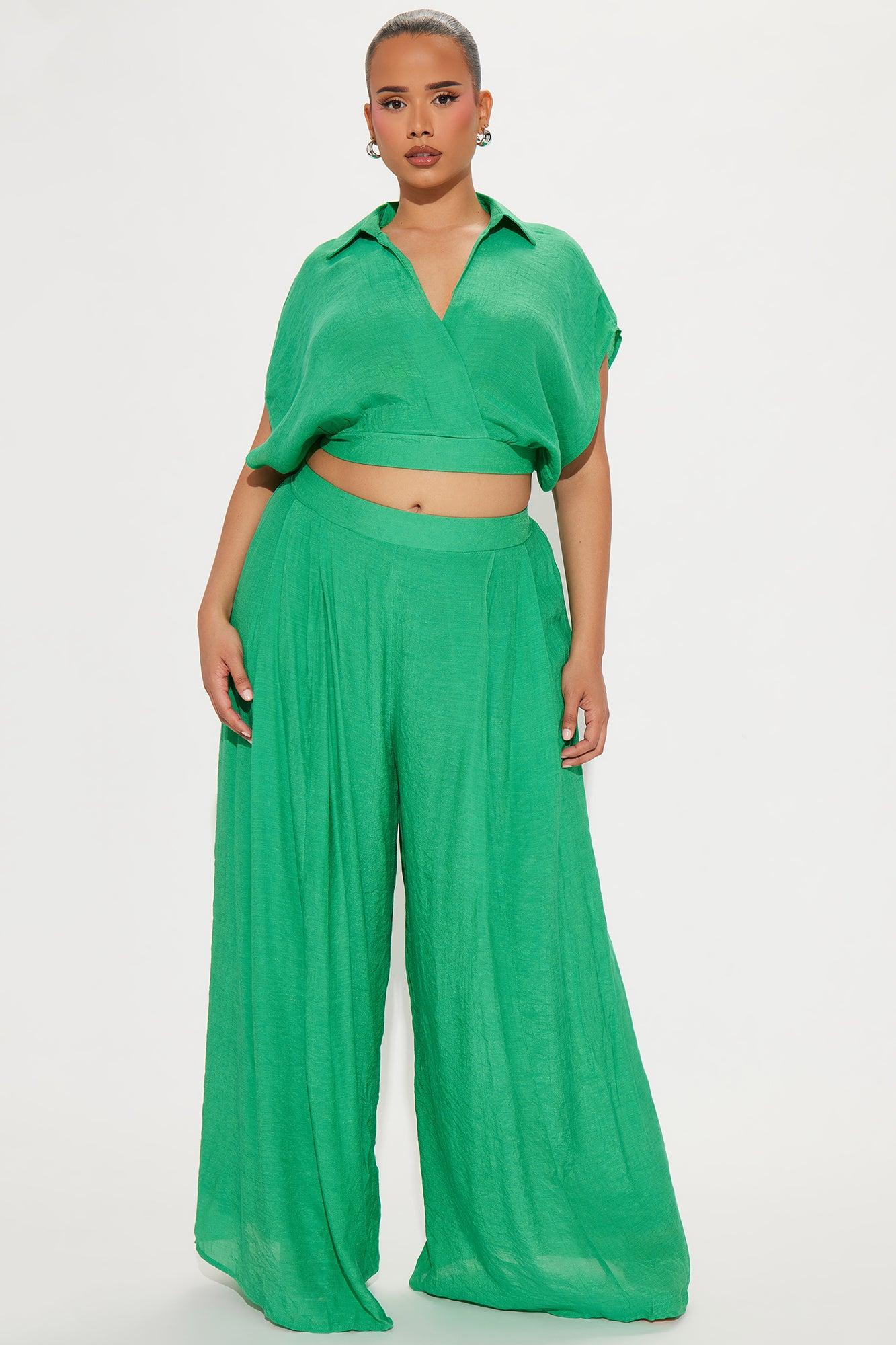 Mea Gauze Pant Set - Green Product Image