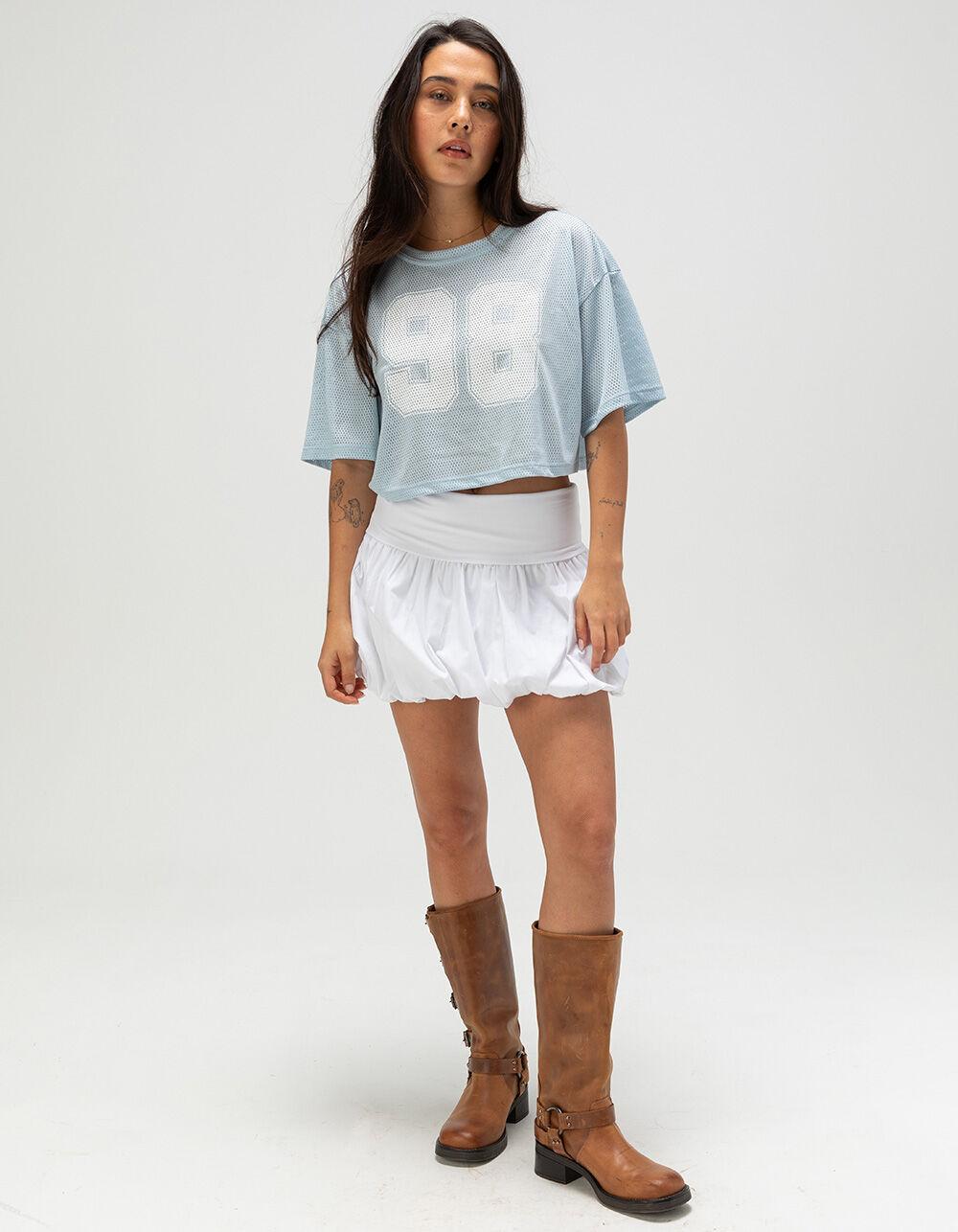 RSQ Womens Bubble Mini Skirt - WHITE Product Image