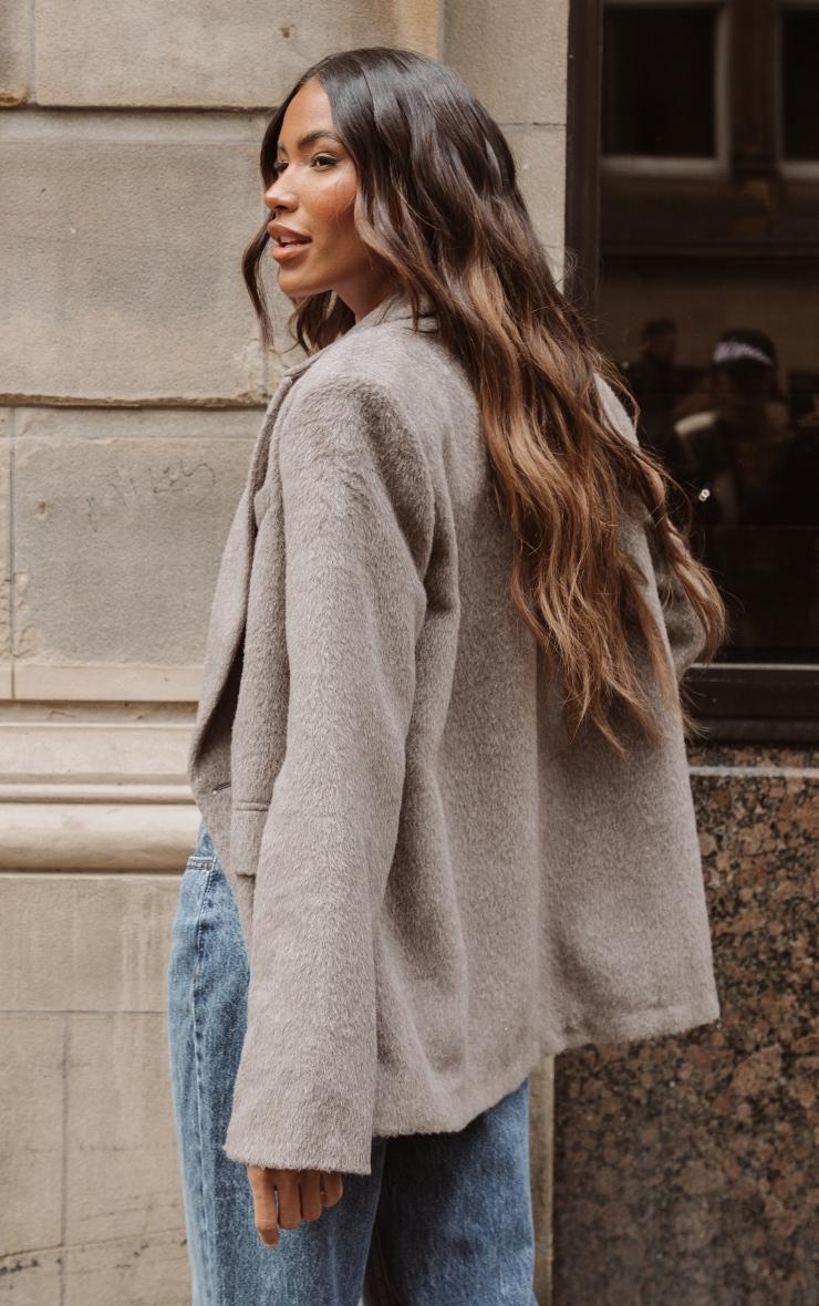 Shape Black Satin Fitted Blazer Product Image