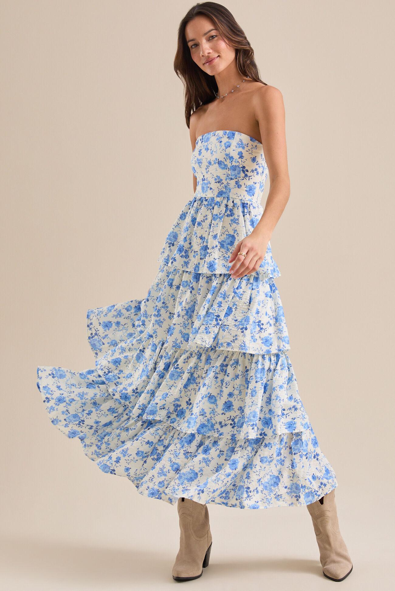 Halina Floral Maxi Dress Product Image