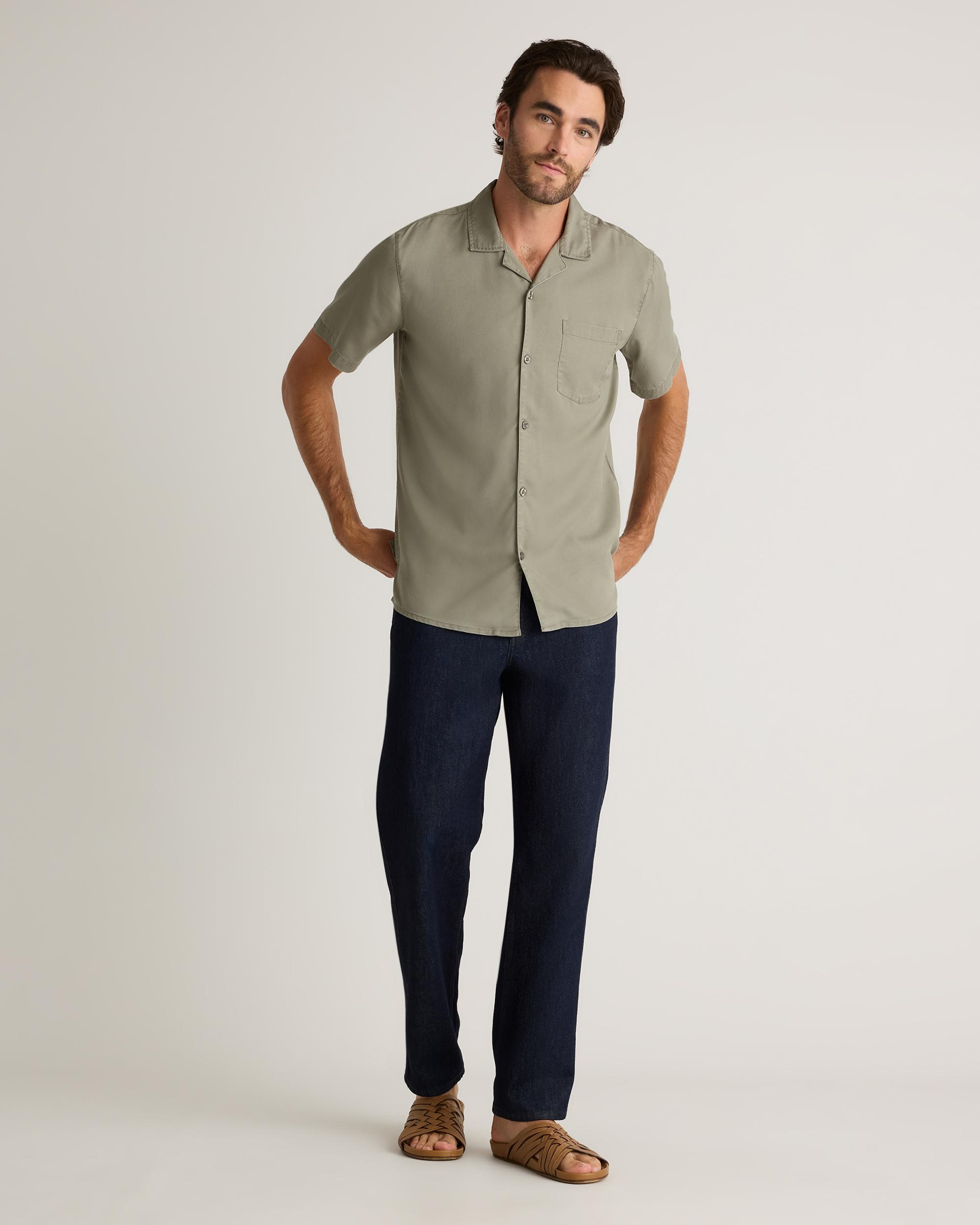 Quince | Men's Vintage Wash Tencel Camp Shirt Product Image