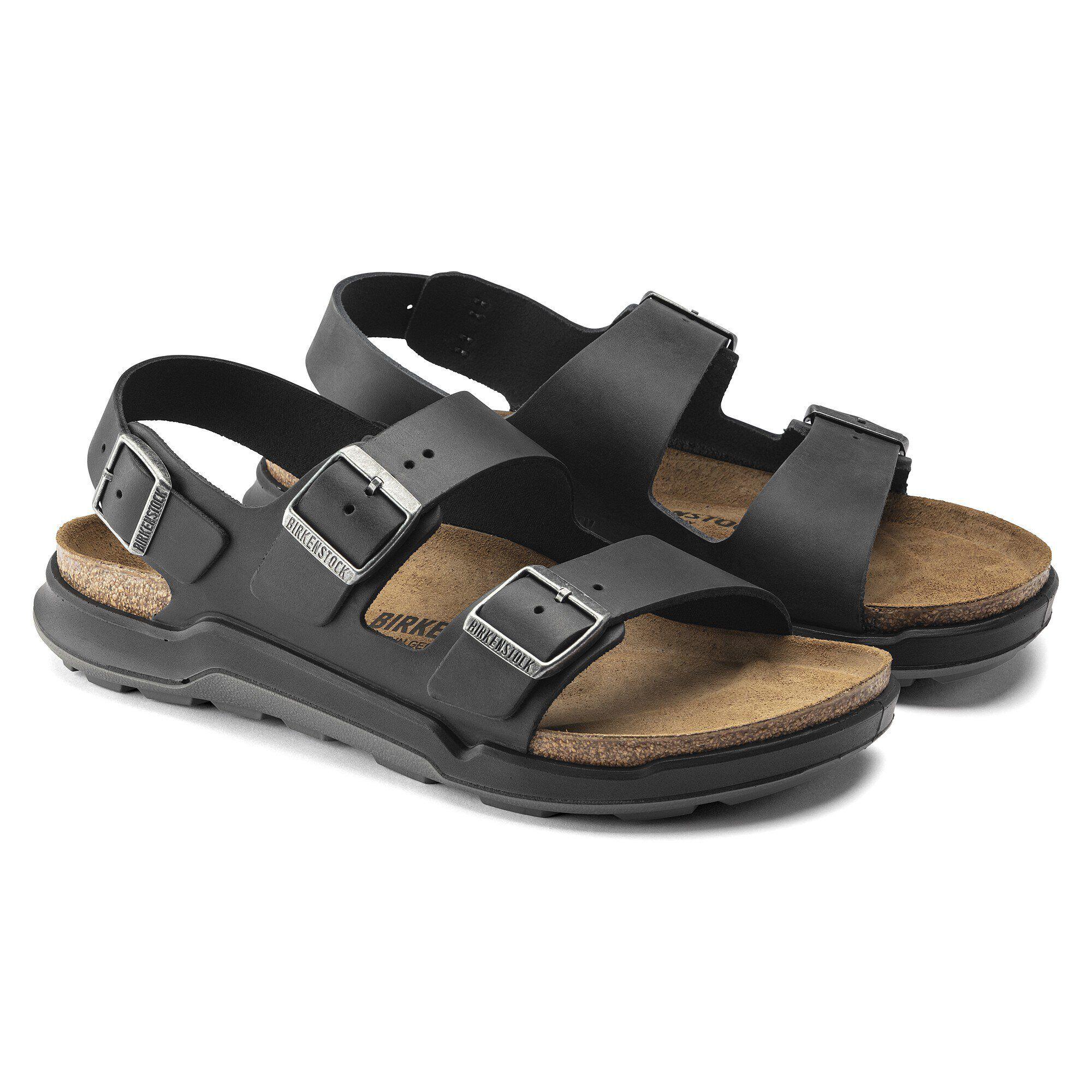 Birkenstock Milano CT Men Oiled Leather Black Male Product Image