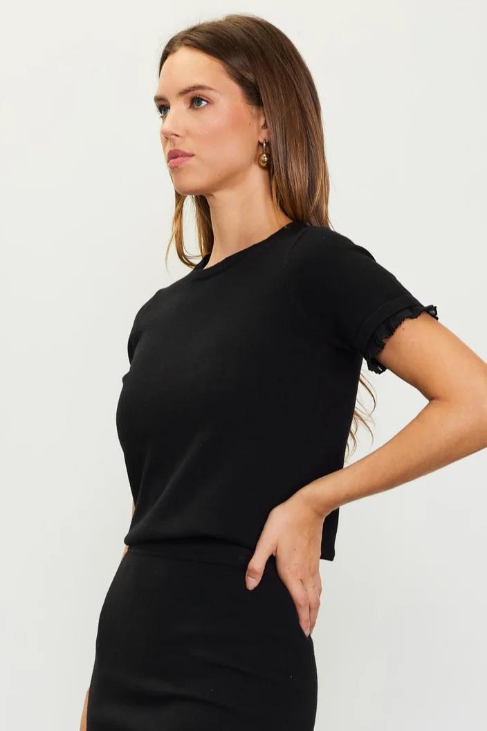 Ruffle Sleeve Sweater Product Image