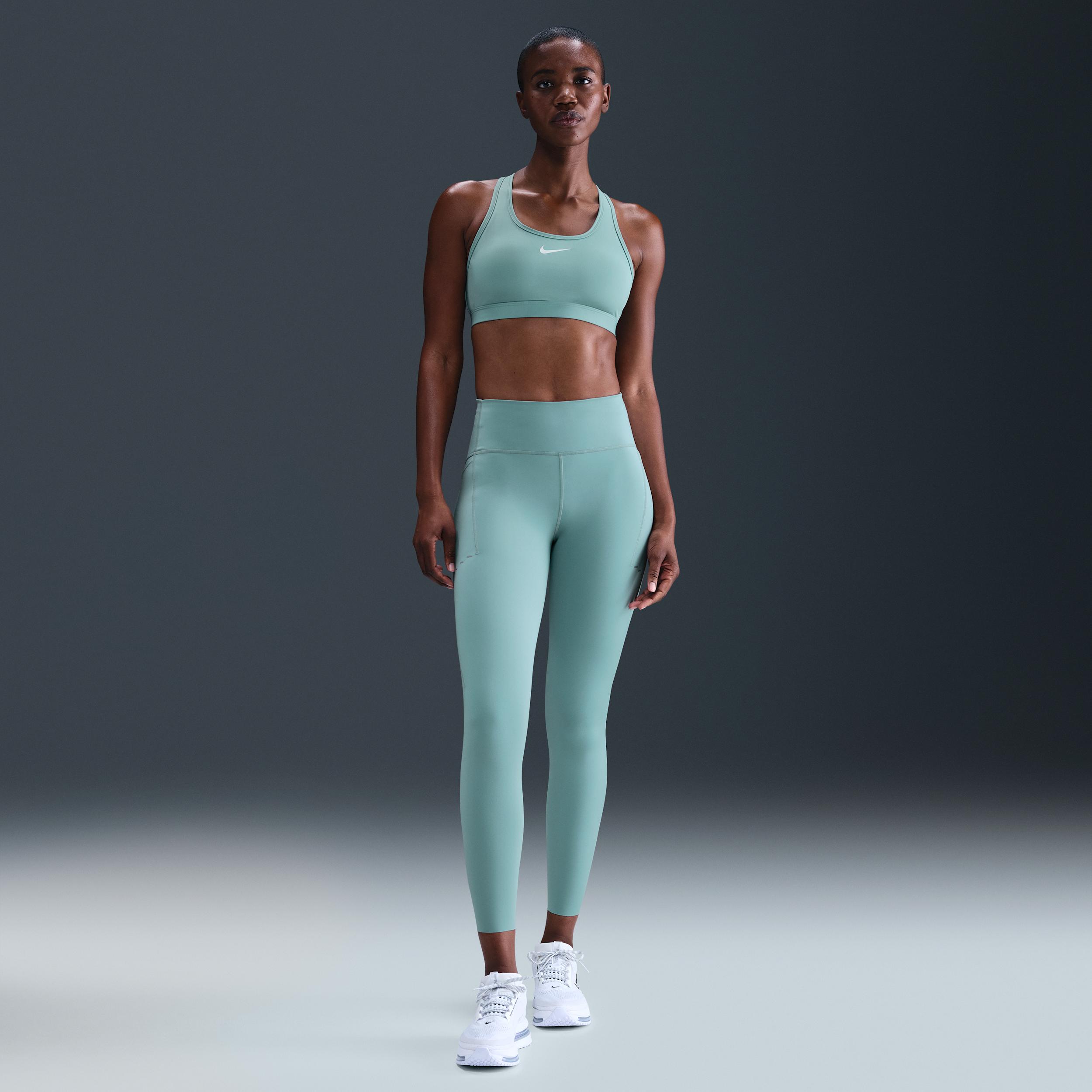 Nike Womens Swift High-Waisted 7/8 Running Leggings with Pockets | HJ2252-675 Product Image