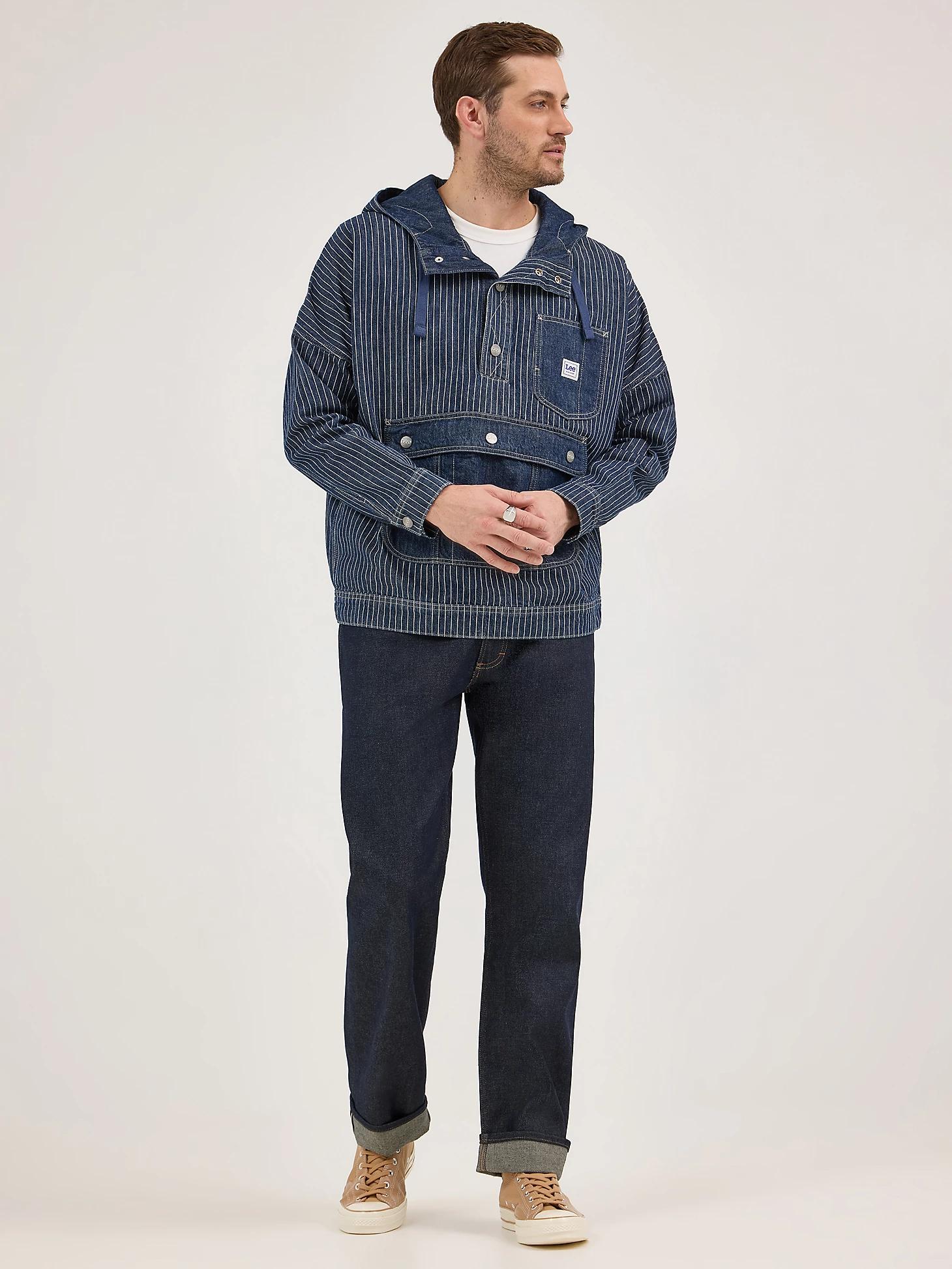Men's Railroad Stripe Denim Anorak | Men's Tops & Tees | Lee® Product Image