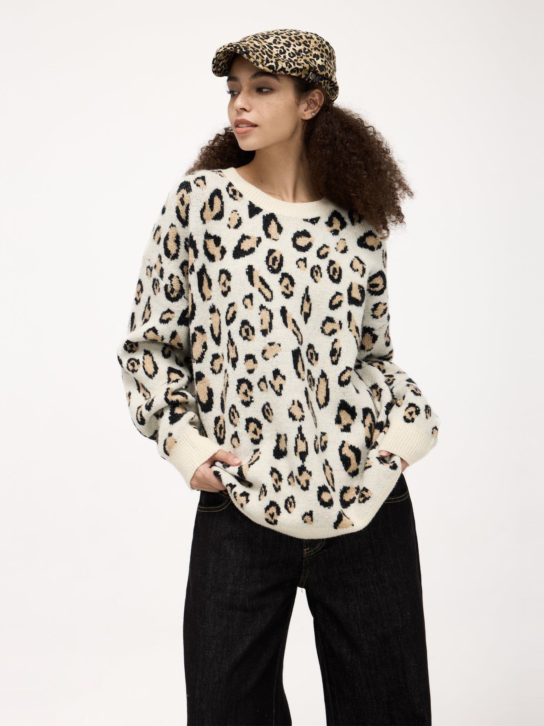 Aelfric Eden Leopard Graphic Sweater Product Image