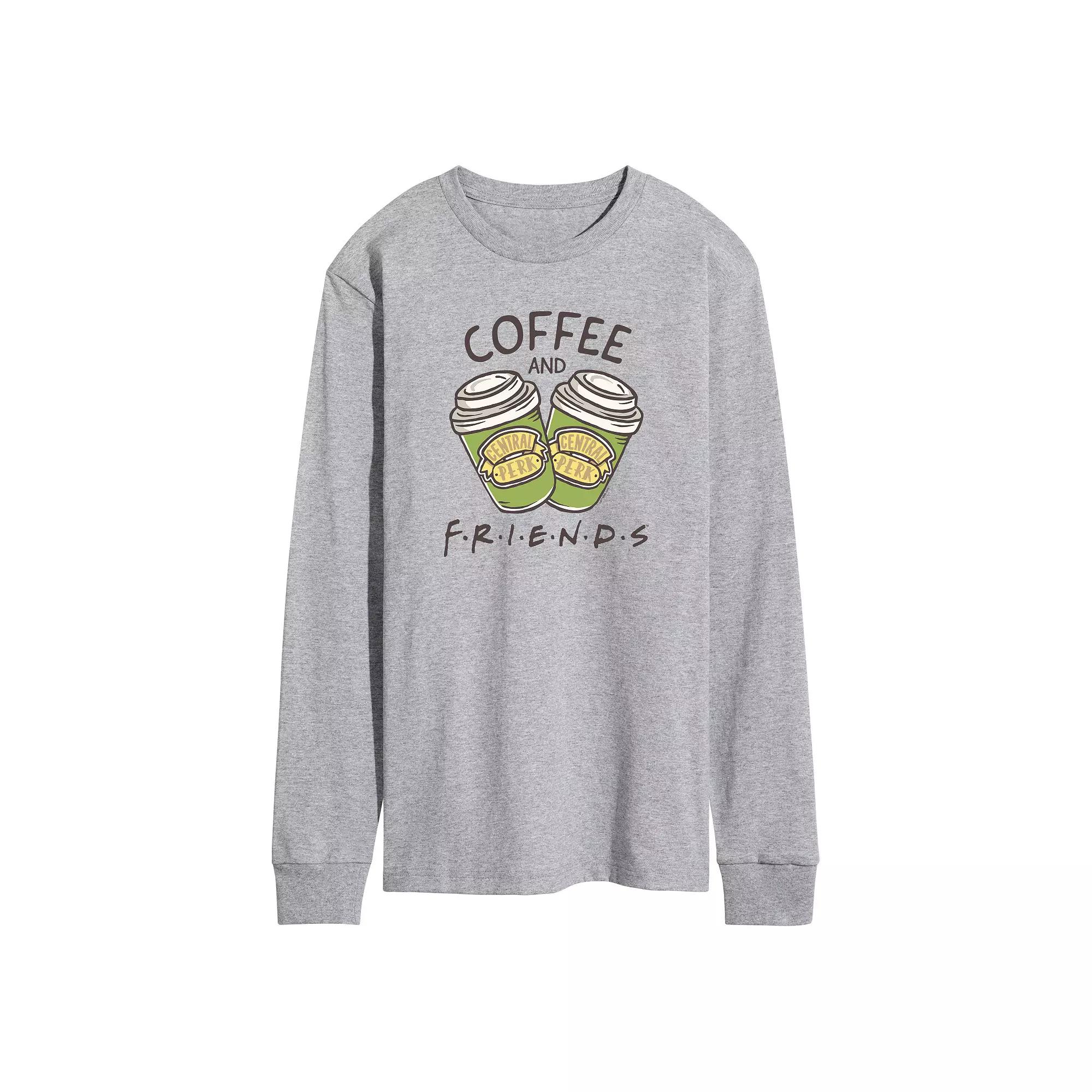Men's Friends Coffee Better With Friends Long Sleeve Graphic Tee,  Product Image