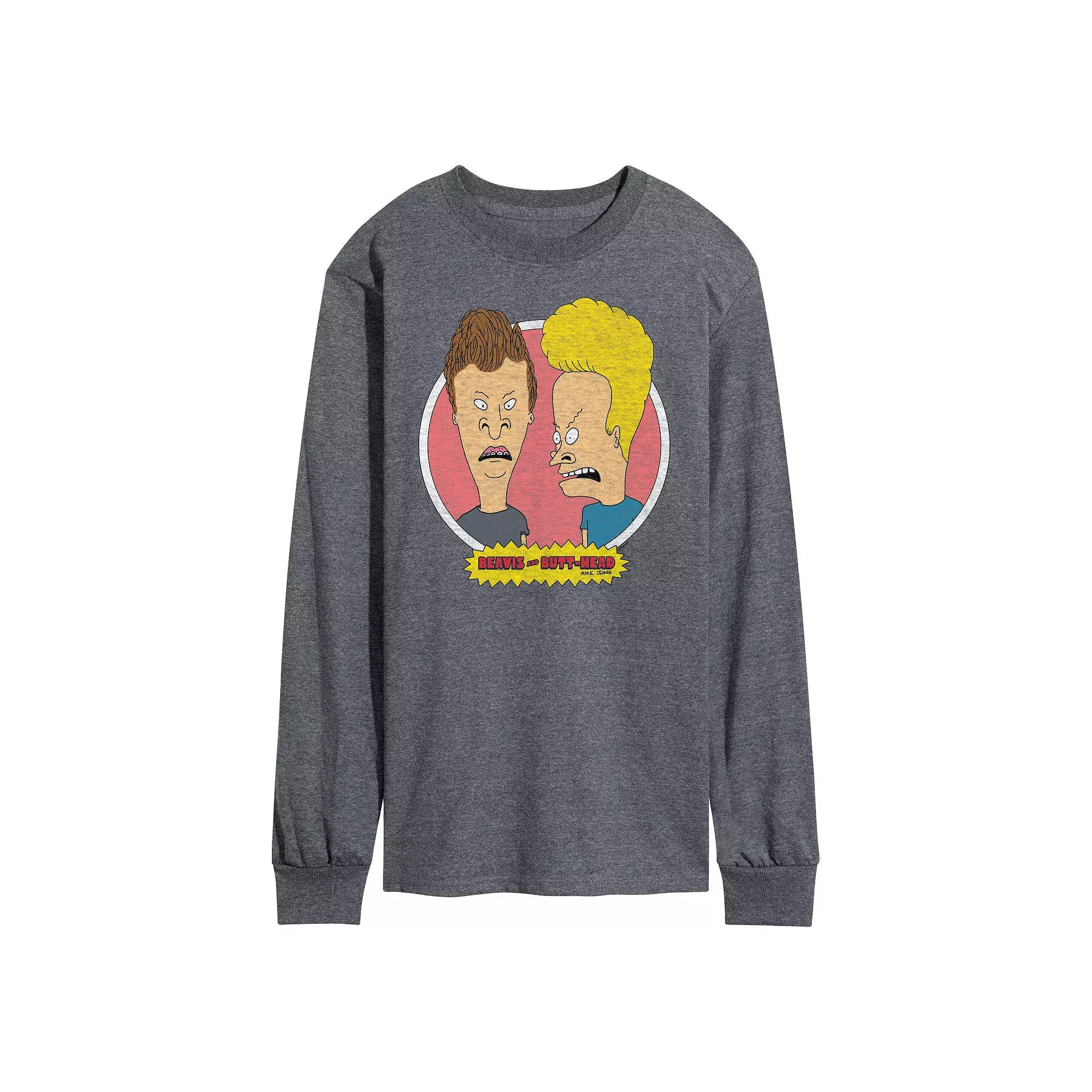 Men's Beavis And Butthead 30th Long Sleeve Tee,  Product Image
