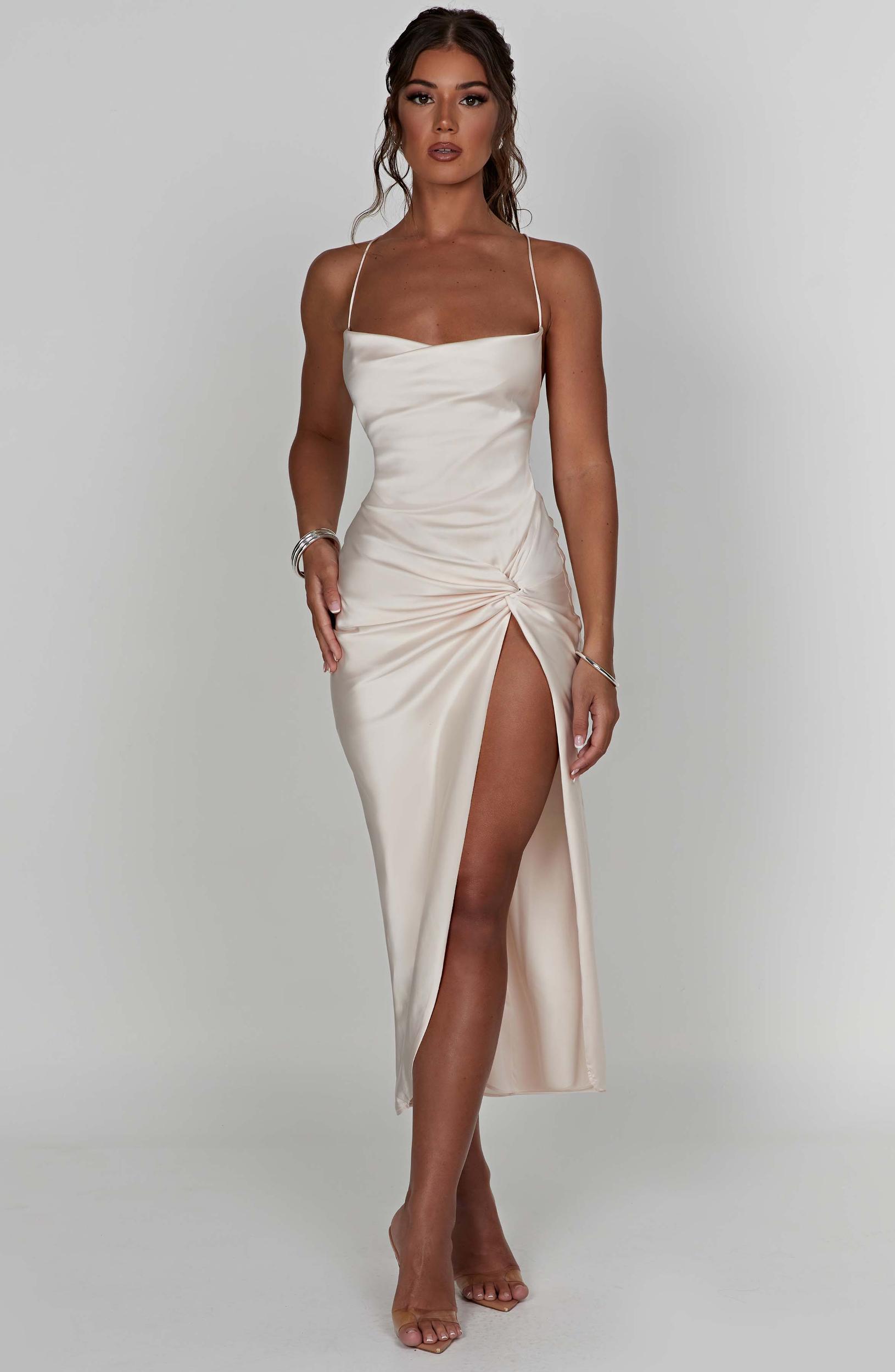 Jaida Midi Dress - Ivory Product Image
