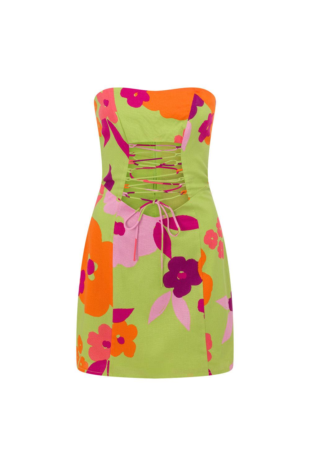 Drea Top - Lime Floral Product Image