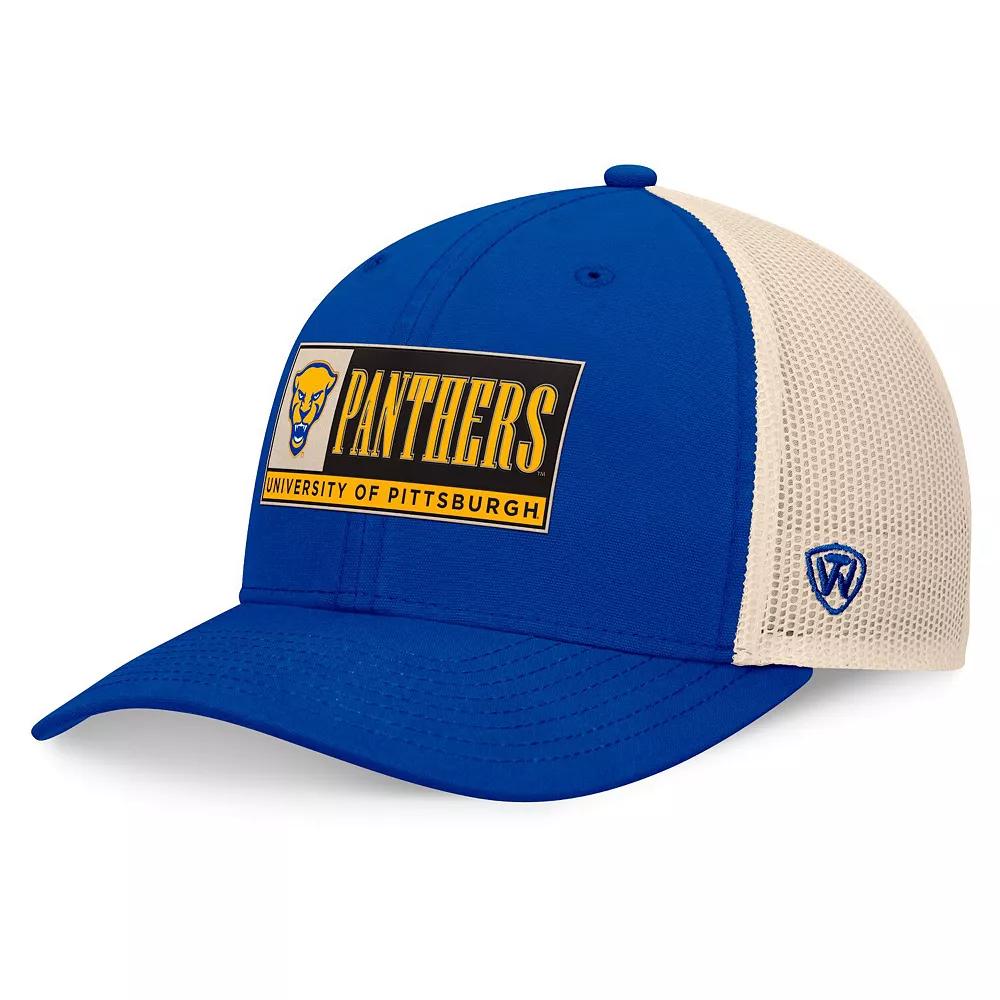 Men's Top of the World Royal/Natural Pitt Panthers Bennett Trucker Adjustable Hat, Blue Product Image