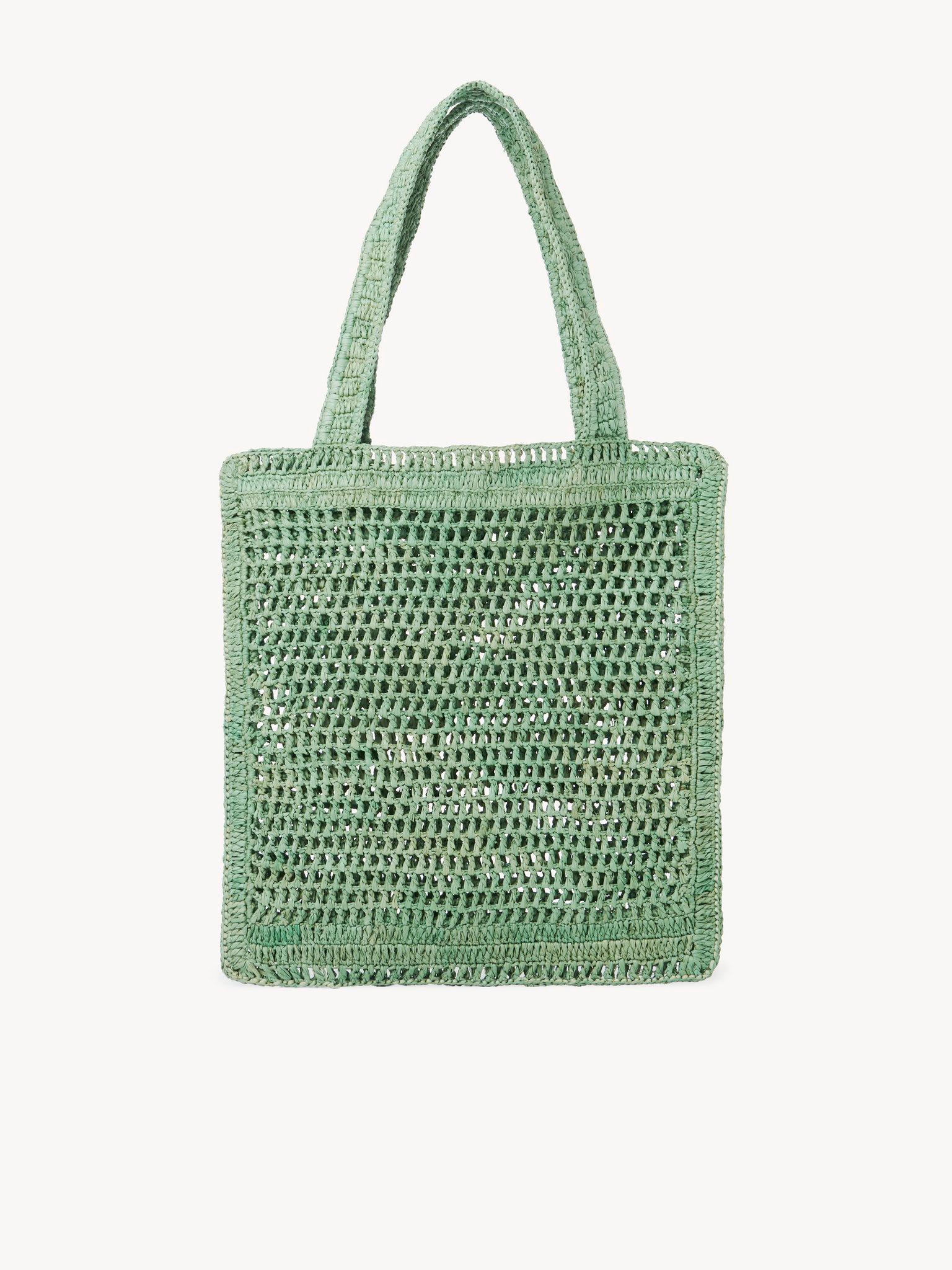 Summer Banana tote bag in raffia Product Image