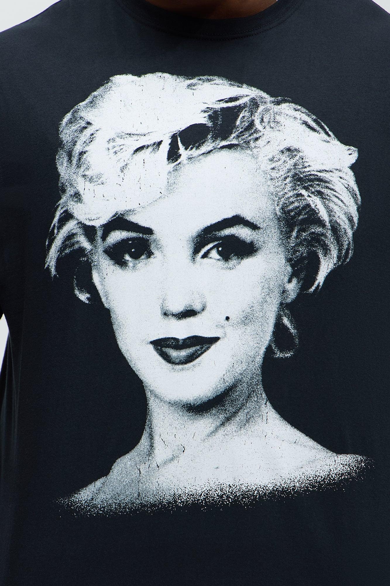 Marilyn Monroe Icon Short Sleeve Tee - Black Male Product Image