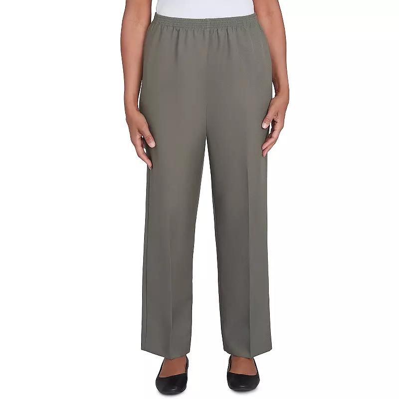Petite Alfred Dunner All Around Elastic Waist Medium Length Pants, Women's,  Product Image