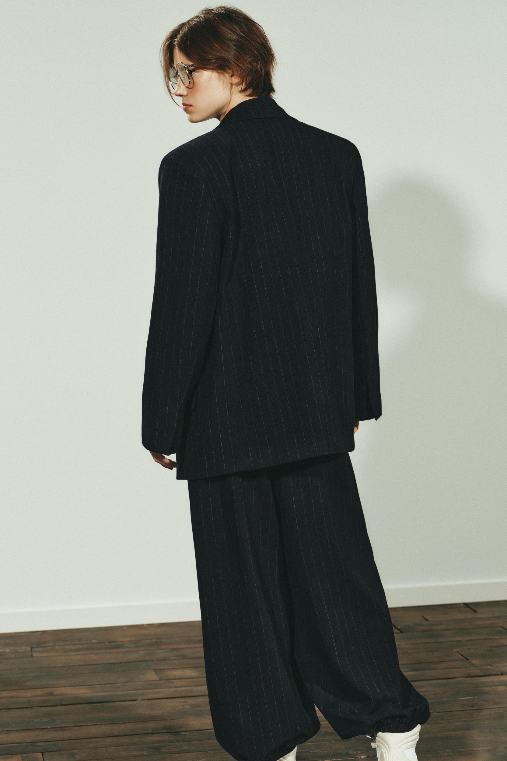 PINSTRIPE BLAZER WITH POCKETS Product Image