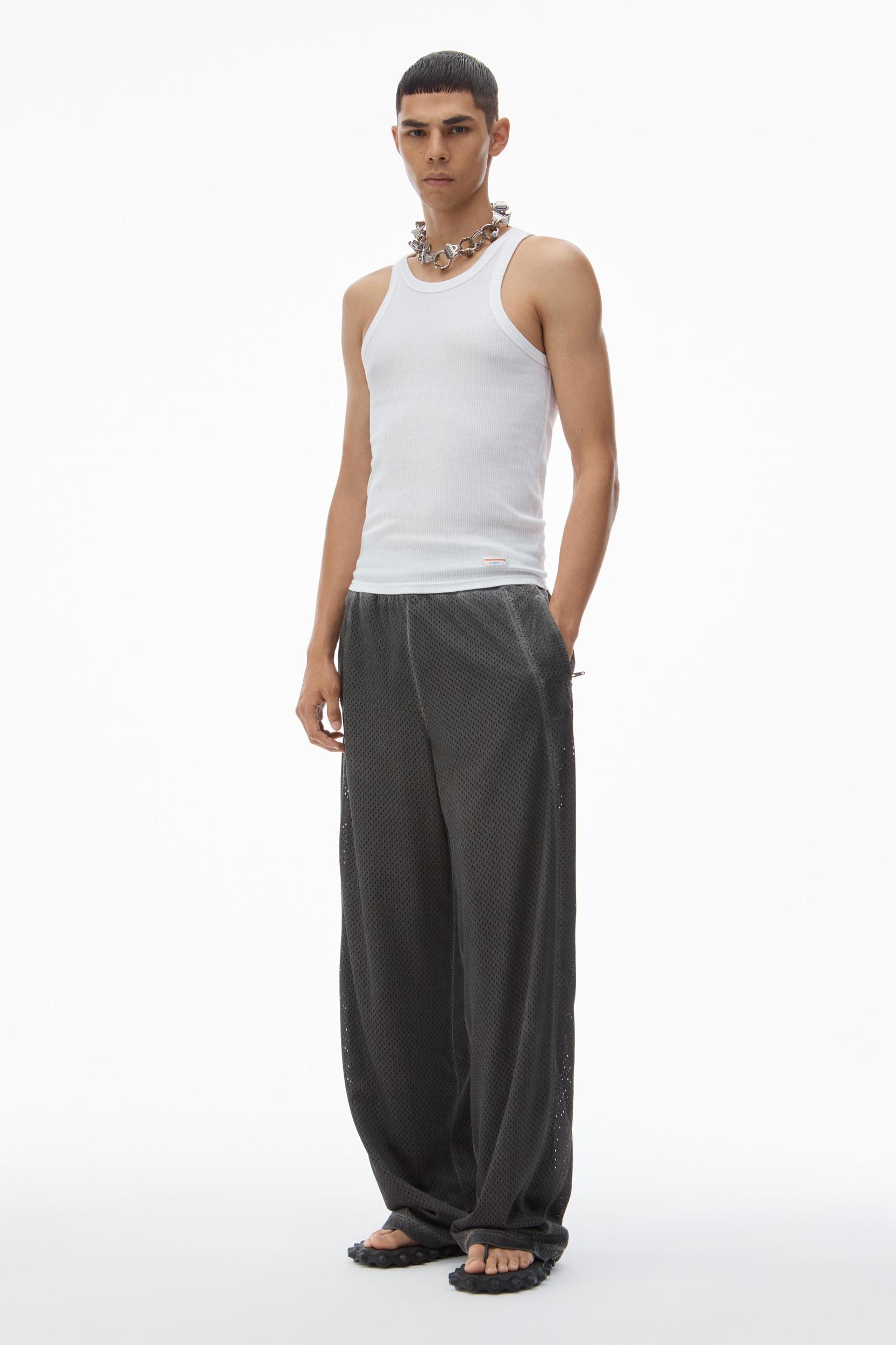 Unisex Track Pant In Perforated Mesh Product Image