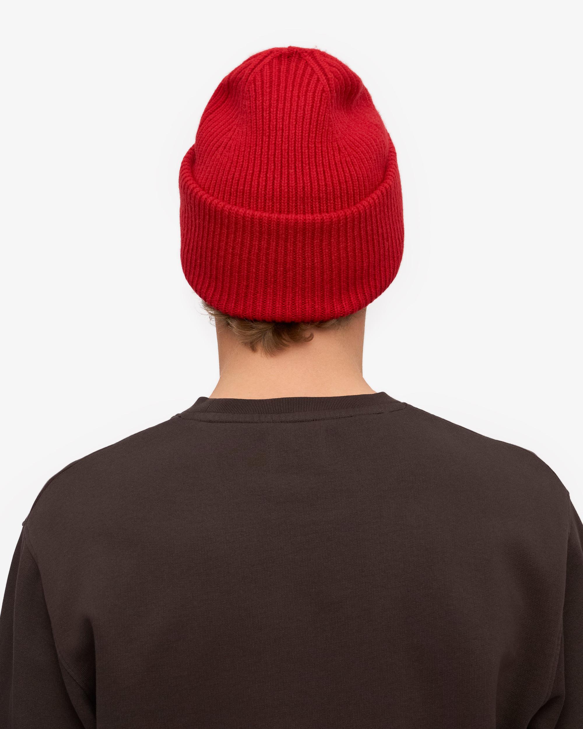 Merino Wool Hat - Scarlet Red Product Image