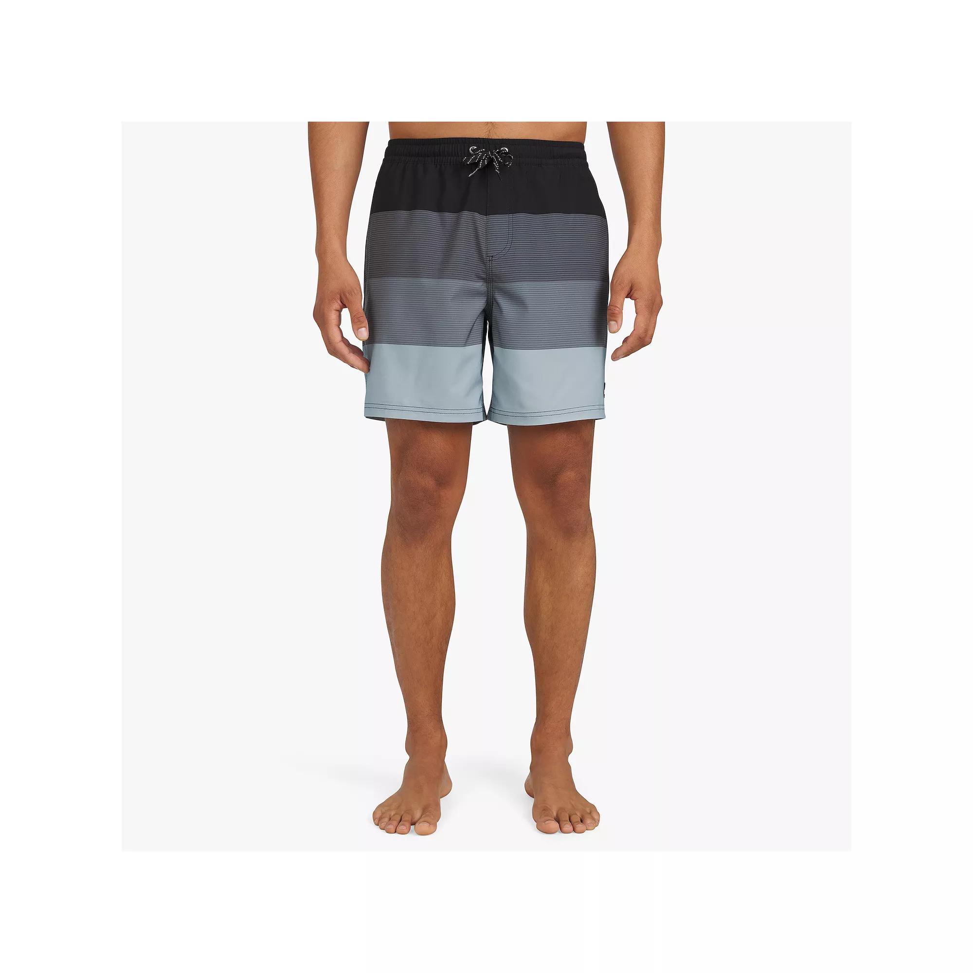 Men's Quiksilver 6.5" Horizon Swim Trunks, Size: Large, Black Product Image