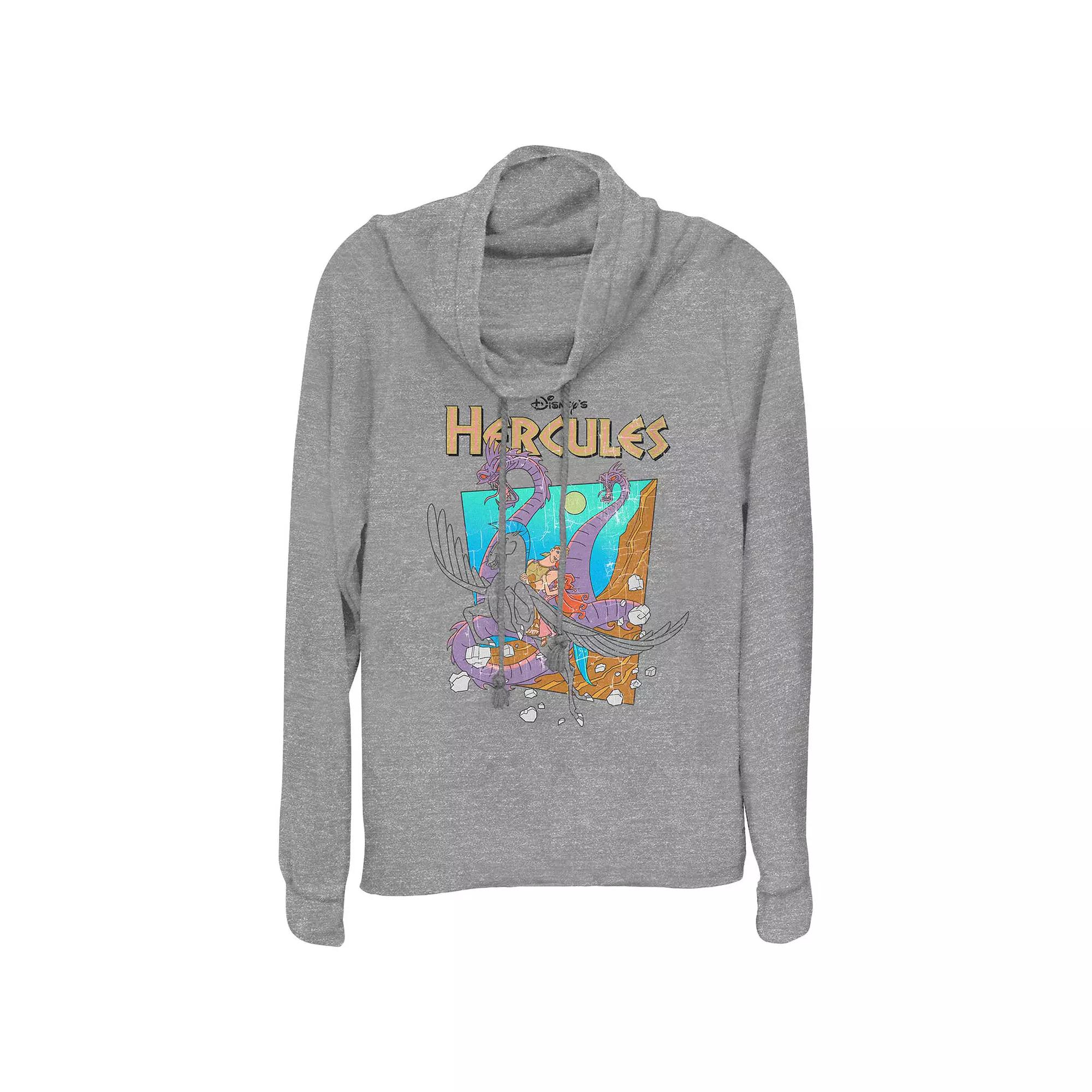 Disney's Hercules Hydra Escape Women's Cowlneck Graphic Lightweight Long Sleeve,  Product Image