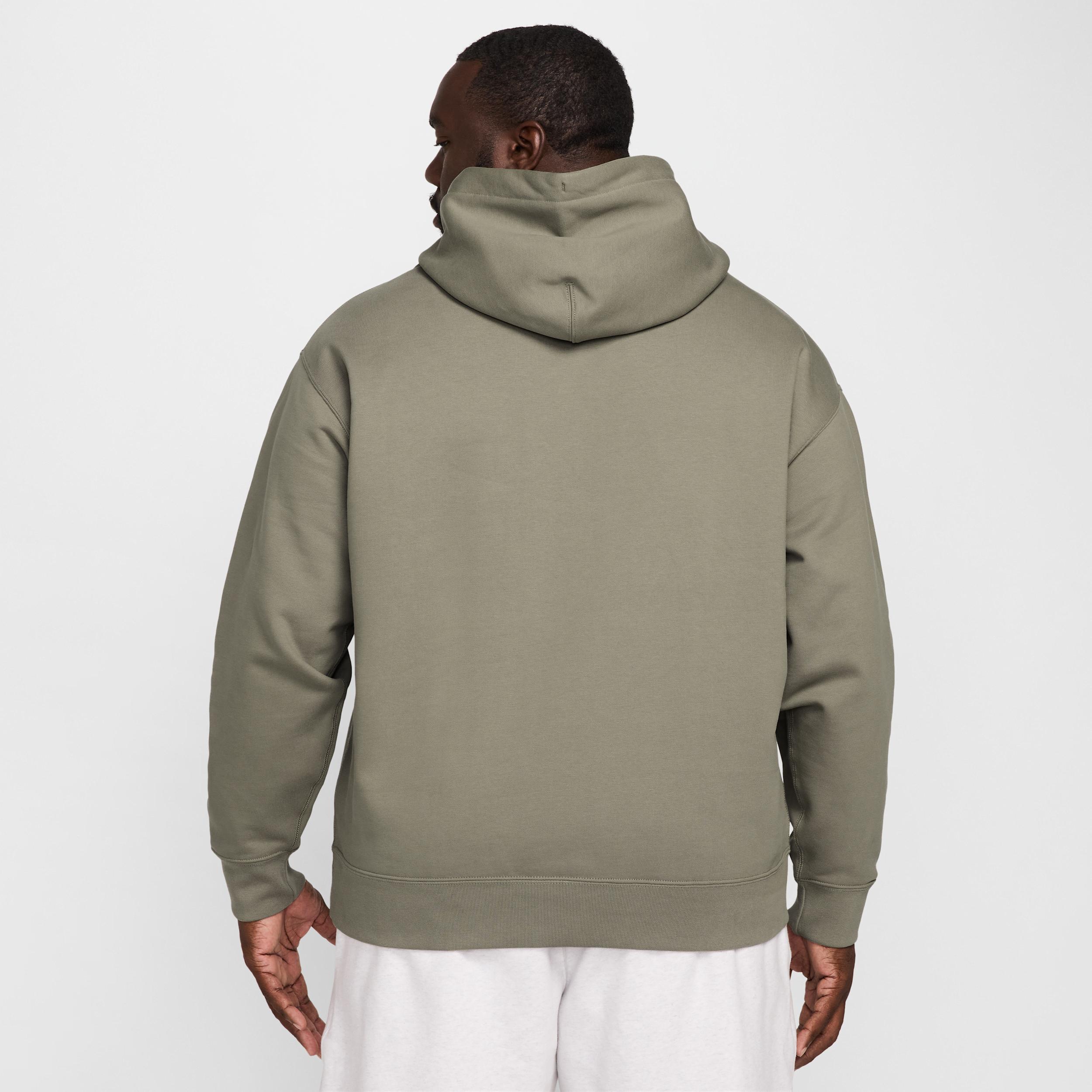 Nike Mens Solo Swoosh Fleece Pullover Hoodie | DX1355-320 Product Image
