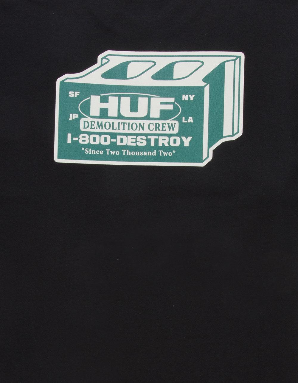 HUF Demolition Crew Mens Tee - BLACK Product Image