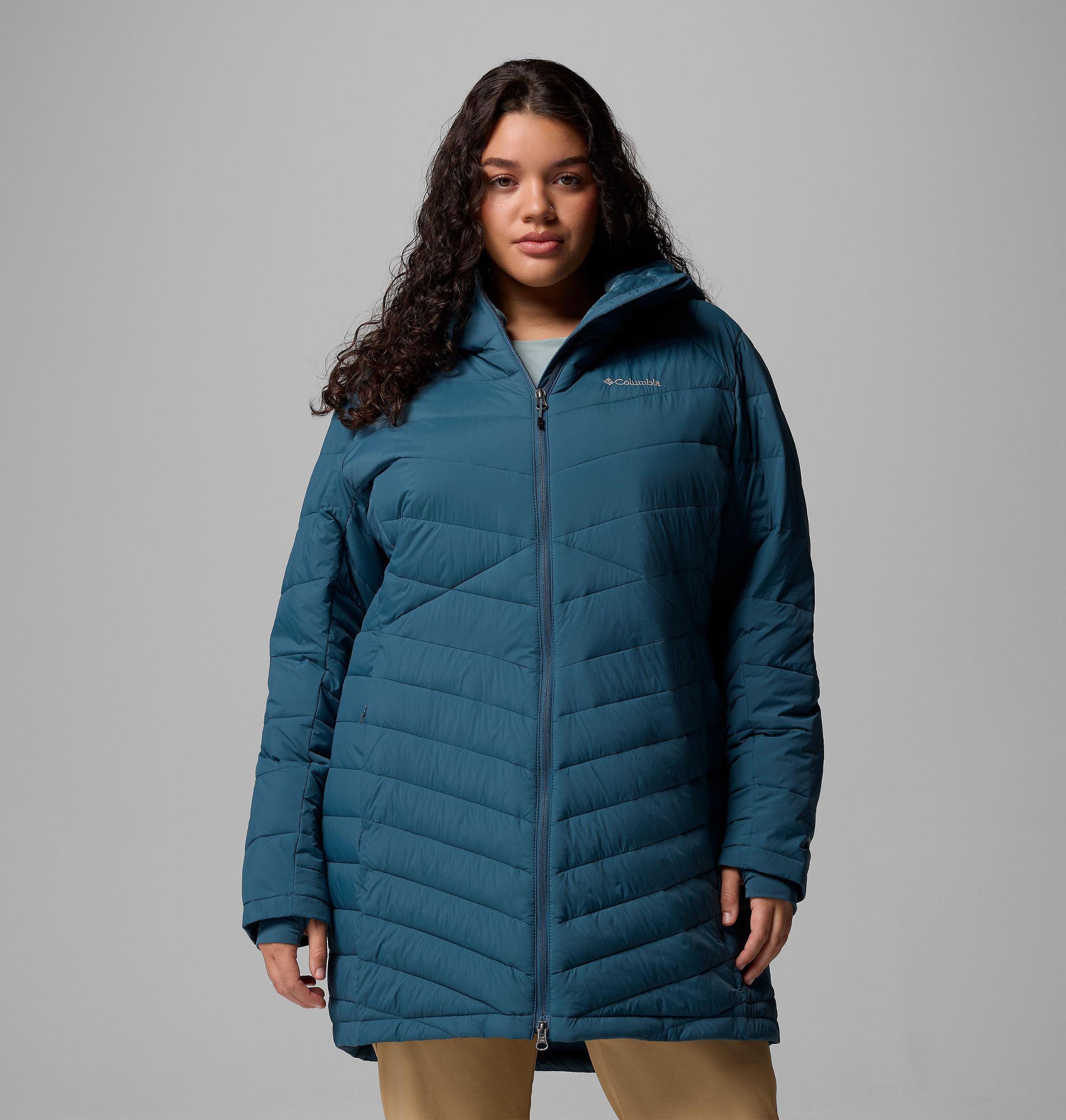 Columbia Womens Joy Peak II Mid Hooded Jacket - Plus Size- Product Image