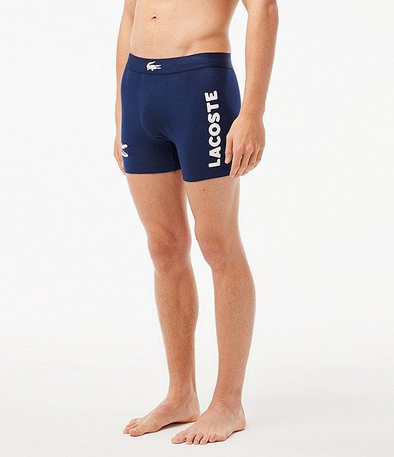 Lacoste Big Croc 5#double; Inseam Boxer Briefs 3-Pack Product Image