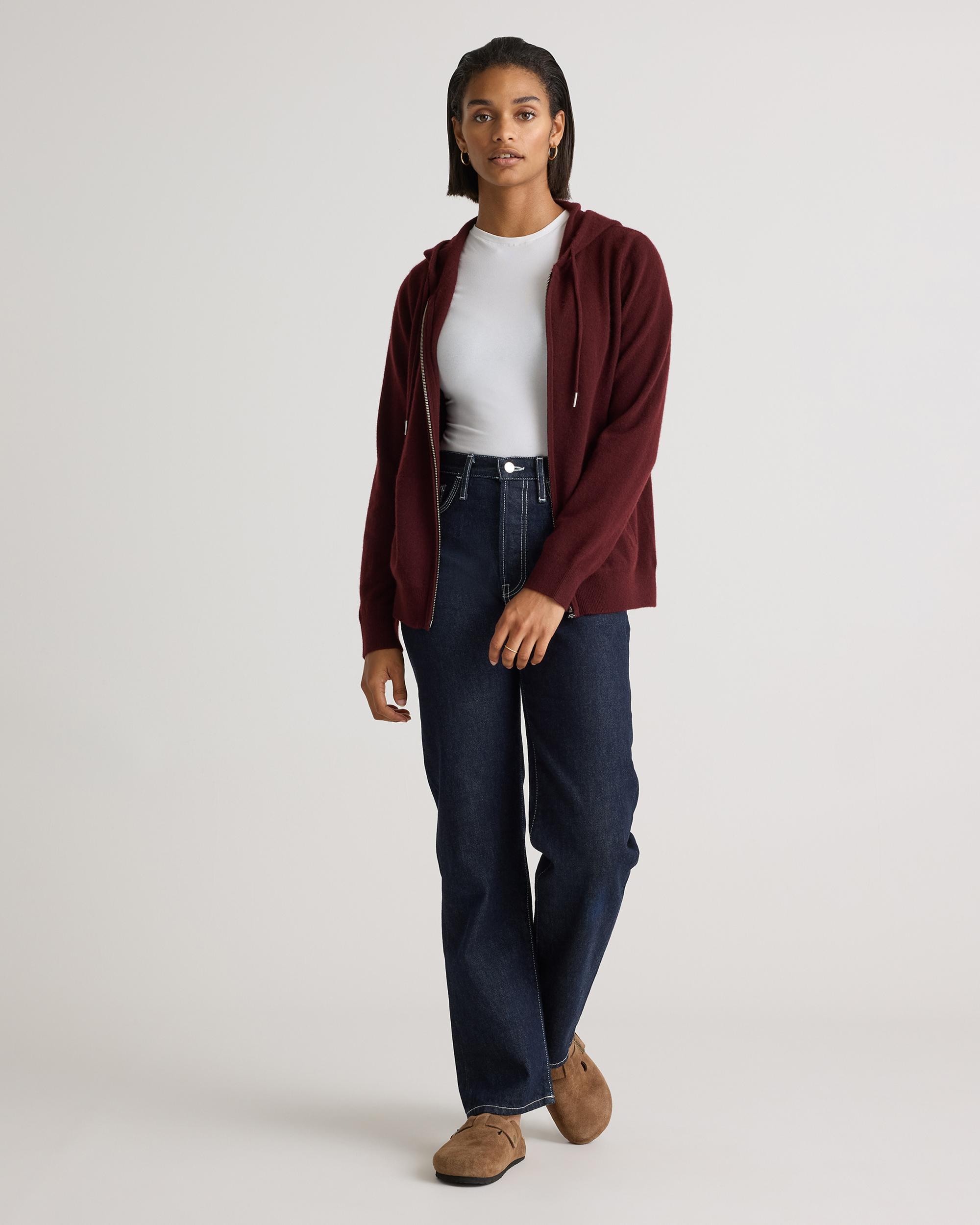 Quince | Women's Mongolian Cashmere Full-Zip Hoodie Product Image