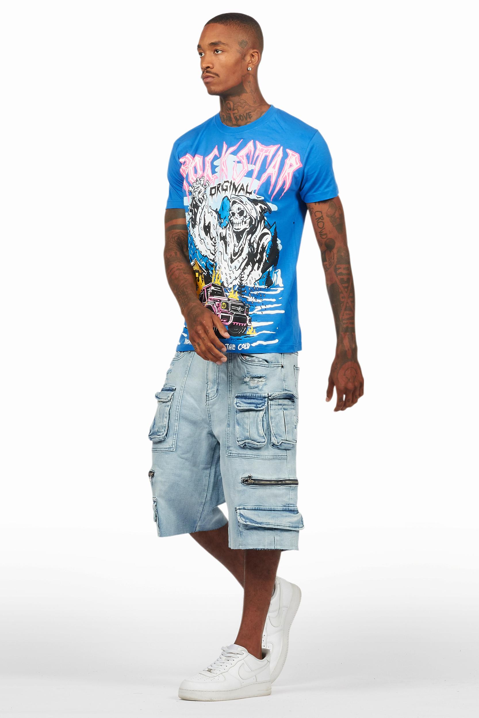 Kip Royal T-Shirt/Denim Short Set Male Product Image
