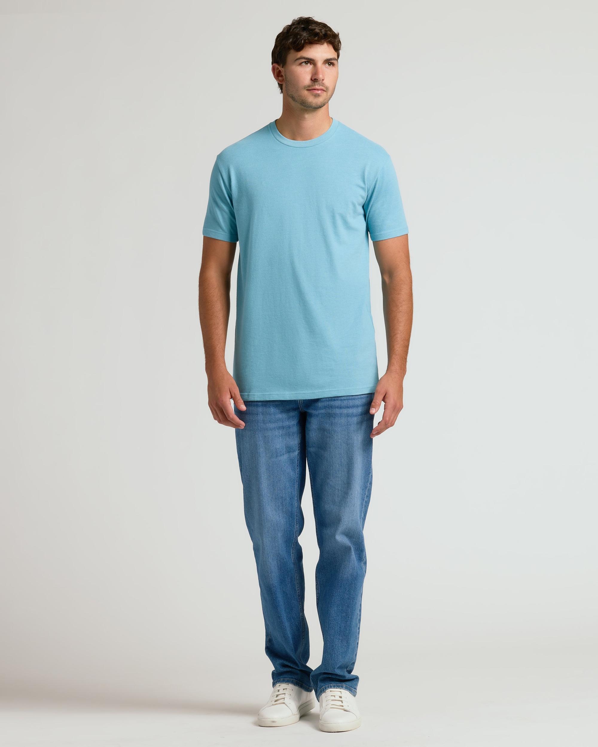 Heather Voyager Tall Straight Hem Crew Neck T-Shirt Product Image