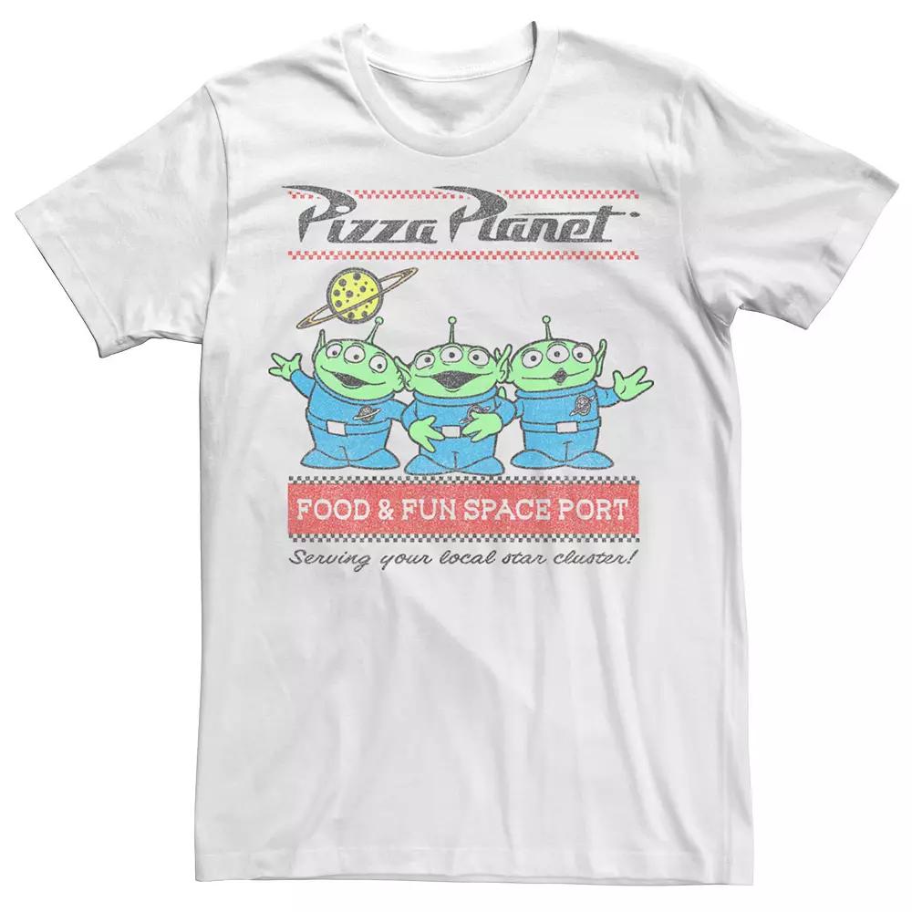 Disney / Pixar's Toy Story Big & Tall Pizza Planet Aliens Tee, Men's, Size: 4XL Tall, White Product Image