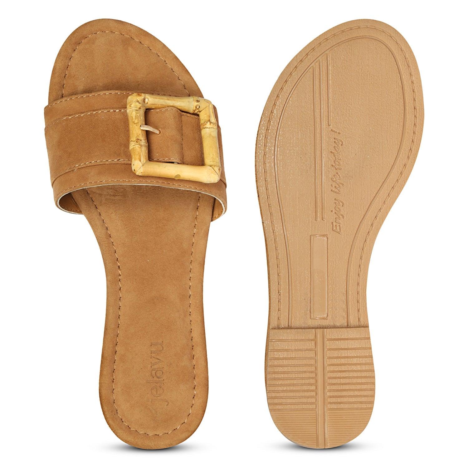 Amsterdam Suede - Cognac Sandals Product Image